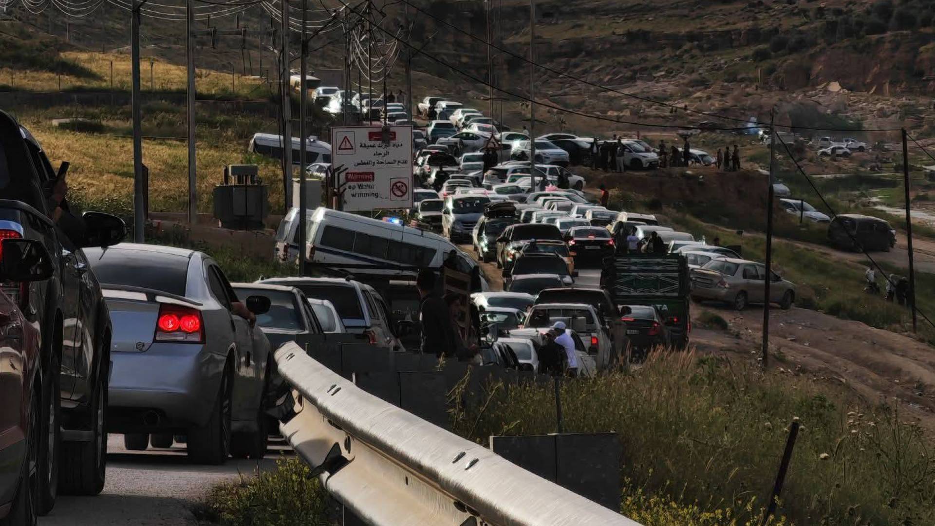 وادي الوالة يشهد ازدحاما مروريا