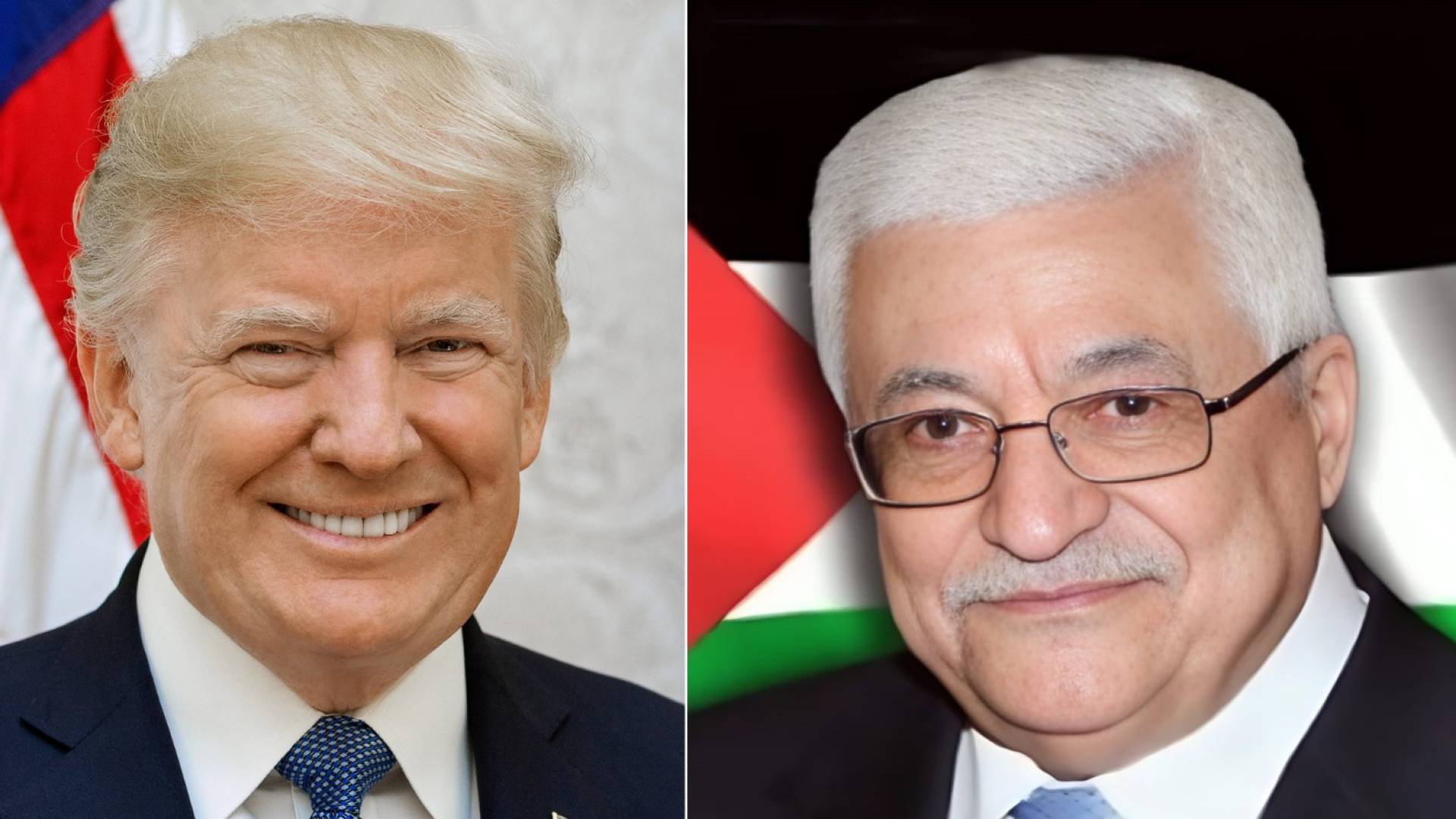 محمود عباس و دونالد ترمب