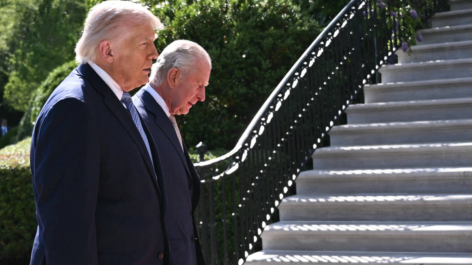 الرئيس الأمريكي دونالد ترمب وملك بريطانيا تشارلز الثالث