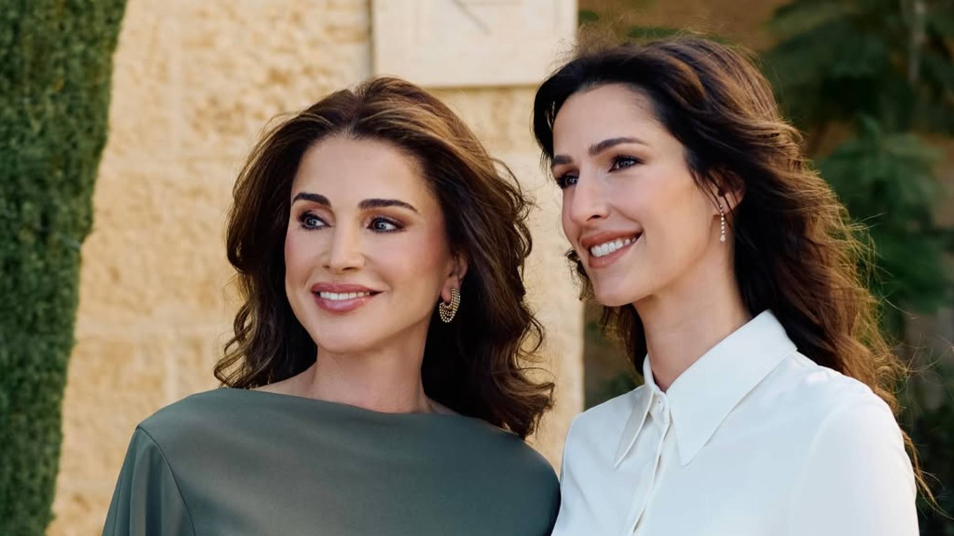 الملكة رانيا والأميرة رجوة