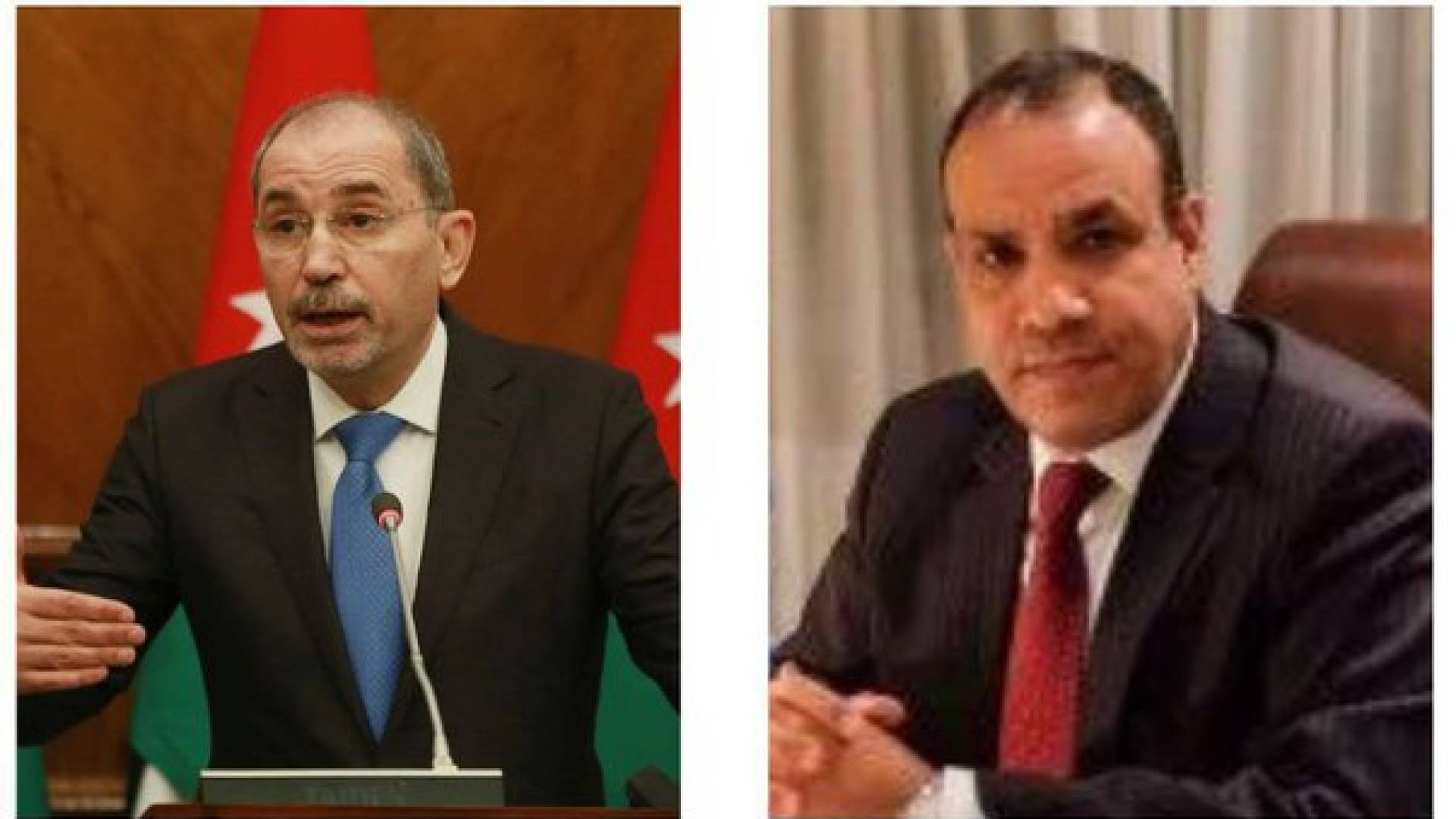 وزير الخارجية أيمن الصفدي  ووزير الخارجية المصري بدر عبدالعاطي