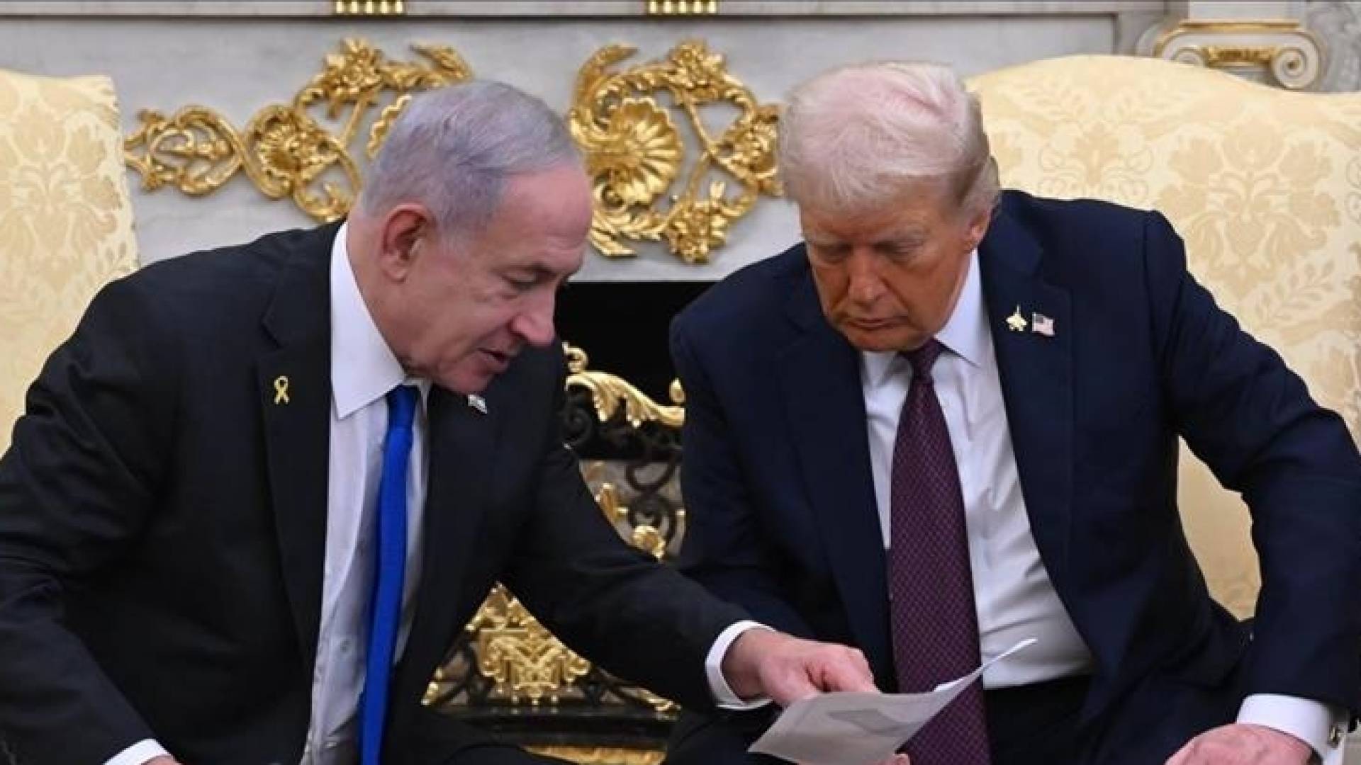 الرئيس الأمريكي دونالد ترمب ورئيس وزراء الاحتلال بنيامين نتنياهو