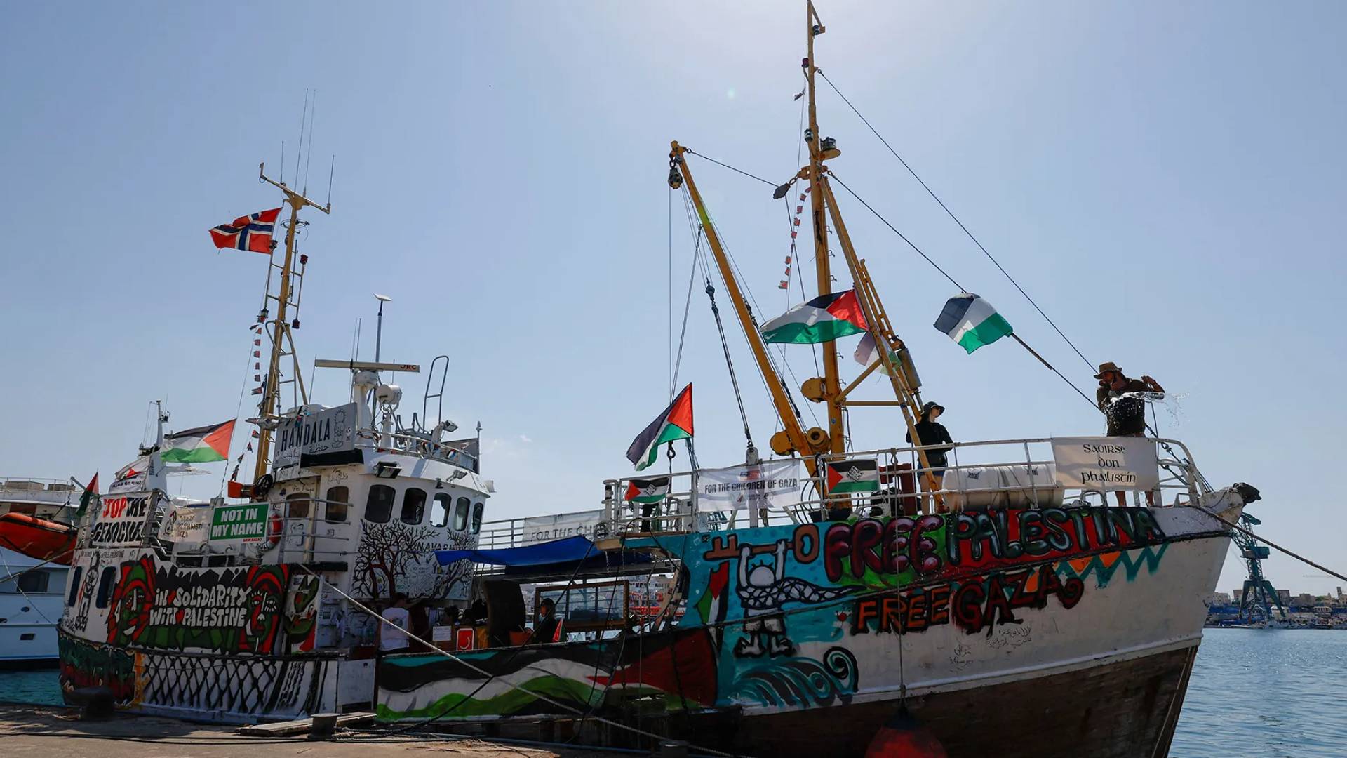 قوارب متجهة لغزة