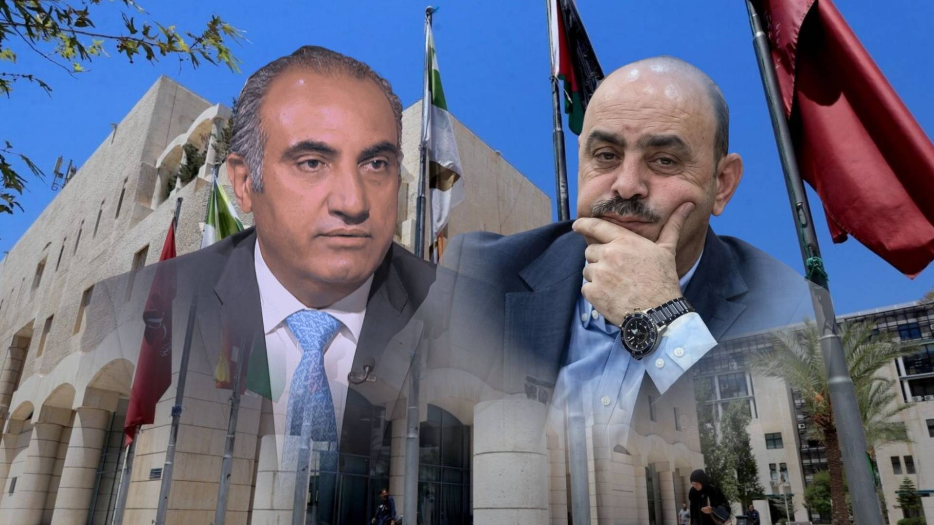 أمين عمان يوسف الشواربة و الناطق الإعلامي السابق لأمانة عمان ناصر الرحامنة