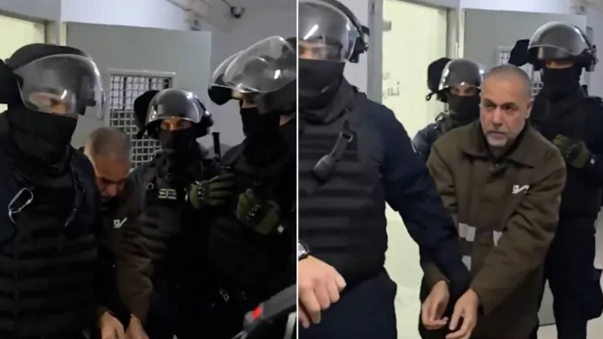 الطبيب حسام أبو صفية مكبل من جيش الاحتلال
