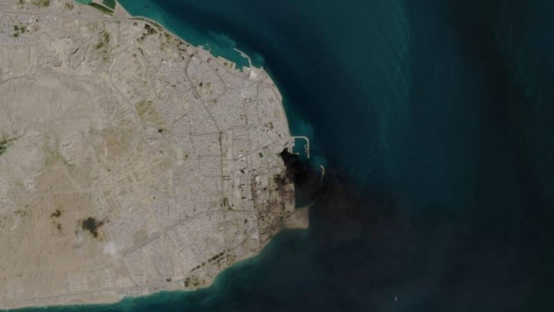 صورة جوية لميناء إيراني