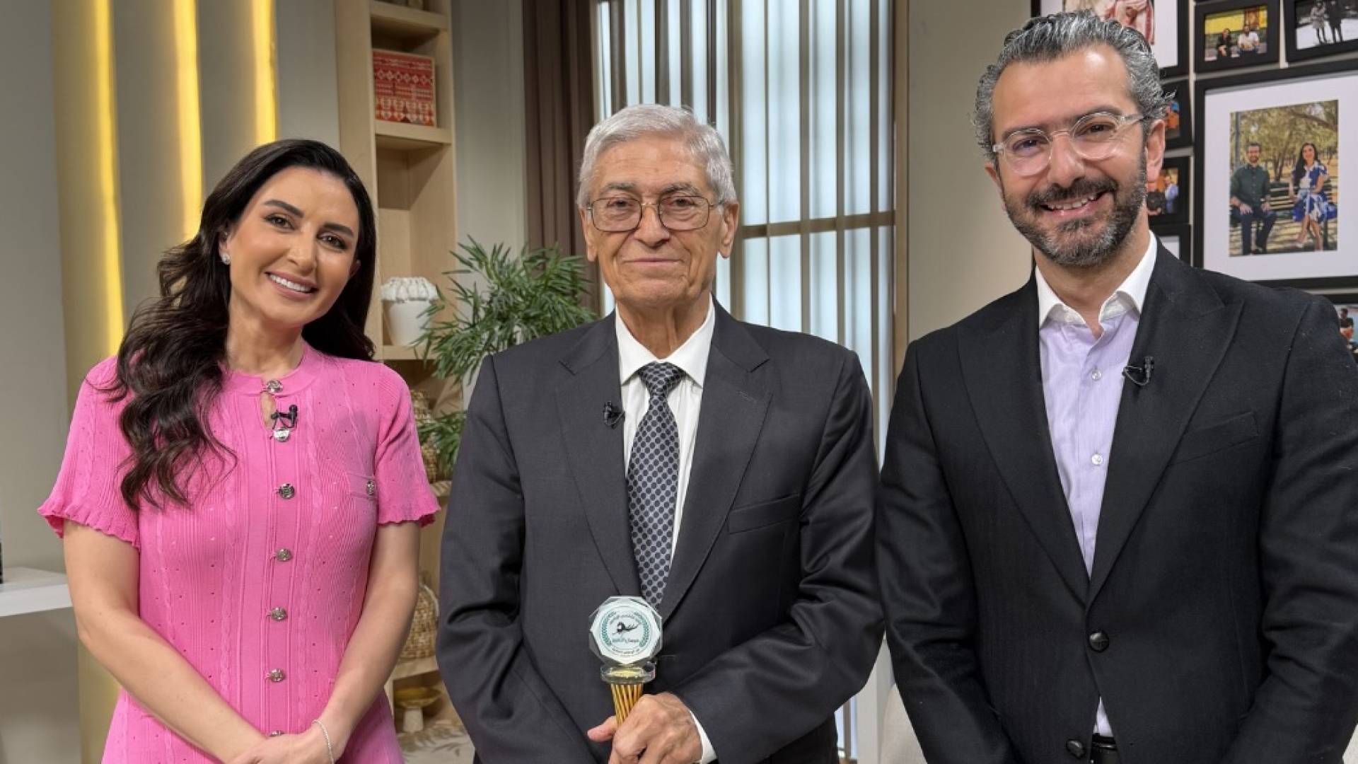 رئيس مجلس إدارة "مجموعة الصايغ"، السيد ميشيل الصايغ برفقة ميس نوباني وفؤاد الكرشة
