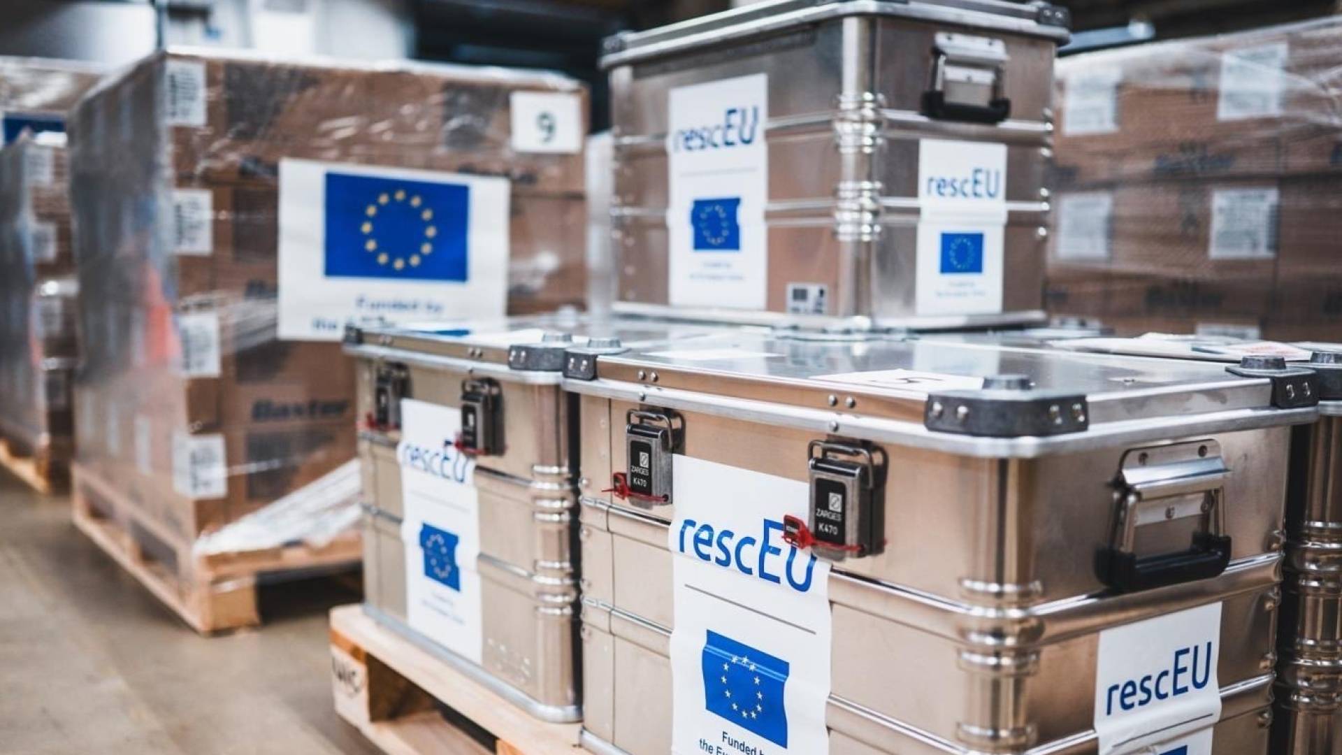 مستلزمات طبية تابعة لـ rescEU