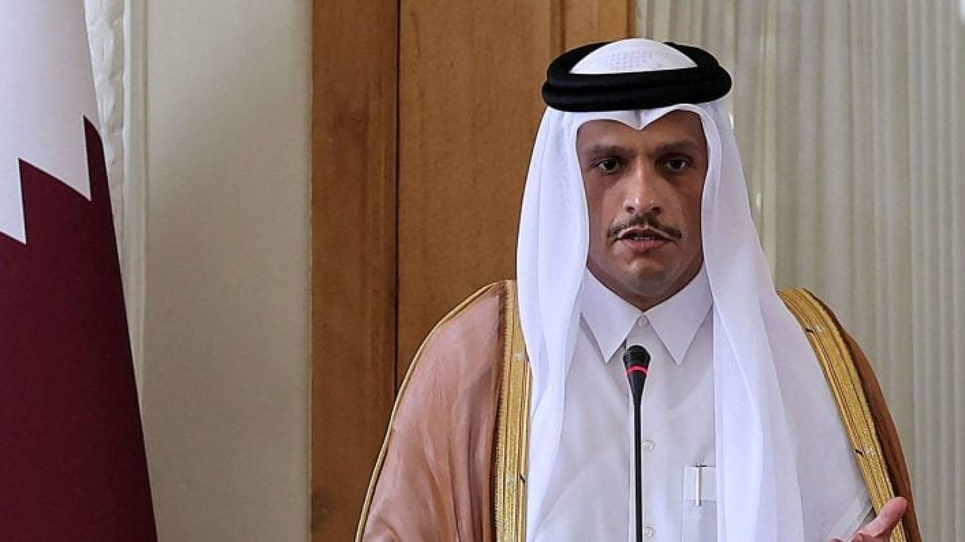 رئيس مجلس الوزراء وزير الخارجية القطري، الشيخ محمد بن عبد الرحمن آل ثاني