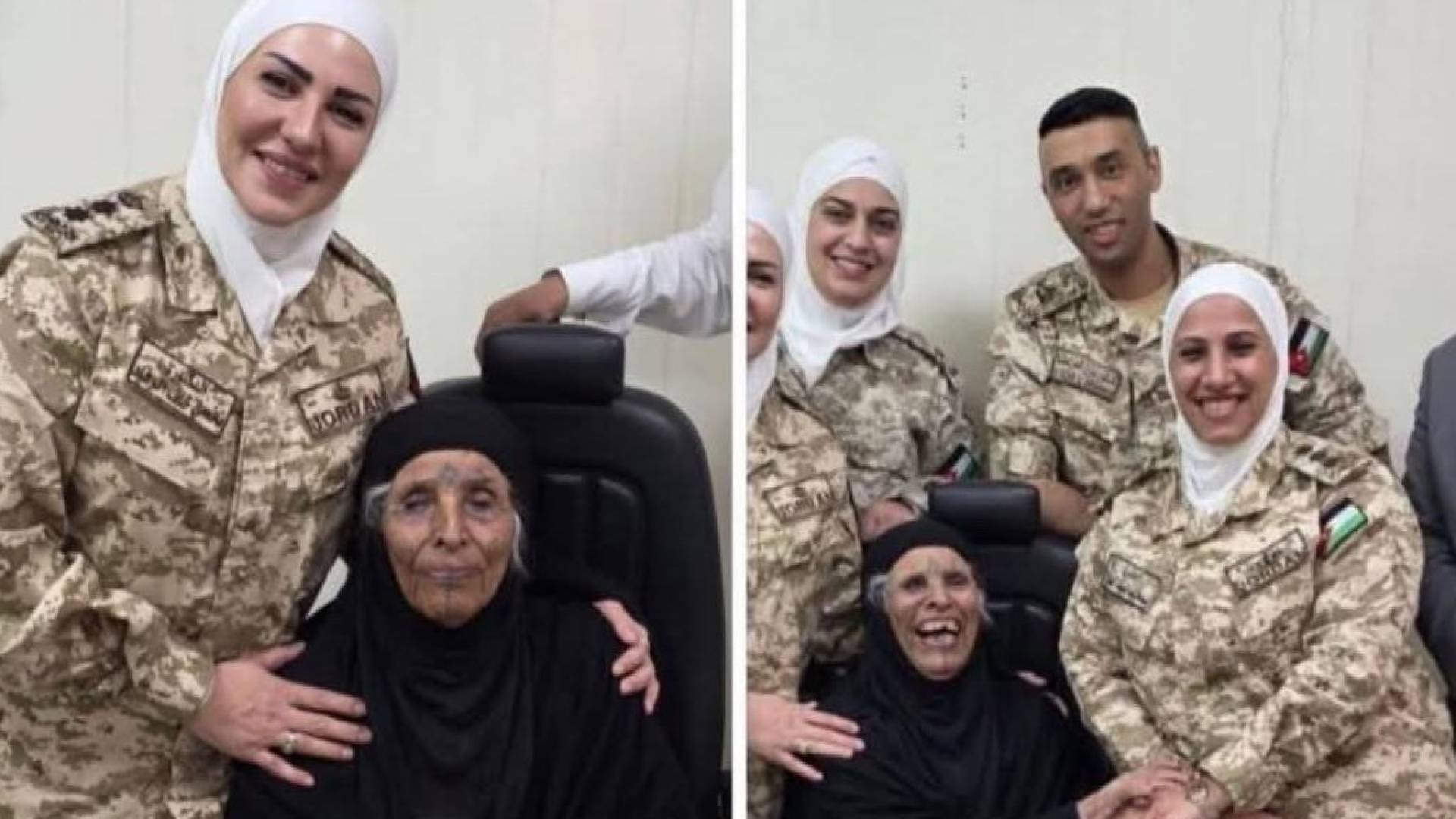 كوادر الخدمات الطبية الملكية و السيدة المعمرة