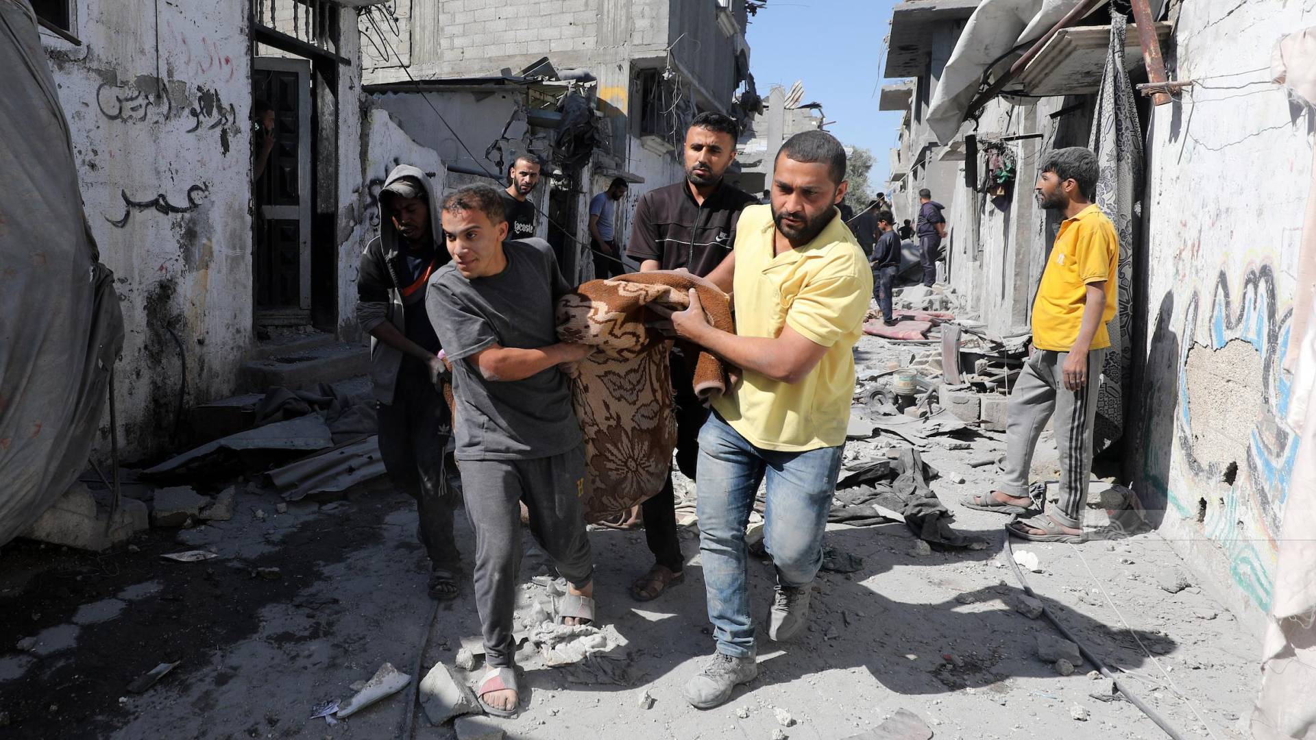 صورة من وكالة الانباء الفلسطينية