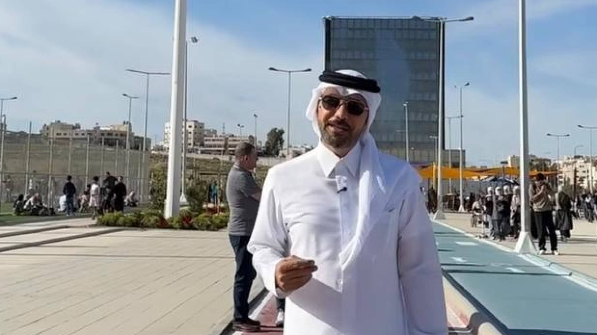 الإعلامي القطري خالد جاسم في "حديقة النشامى"