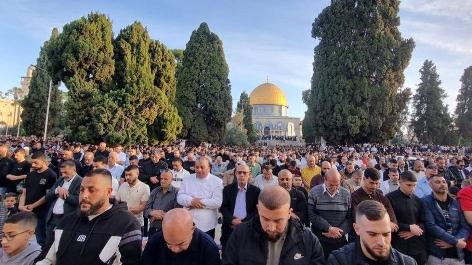 صلاة العيد في المسجد الأقصى