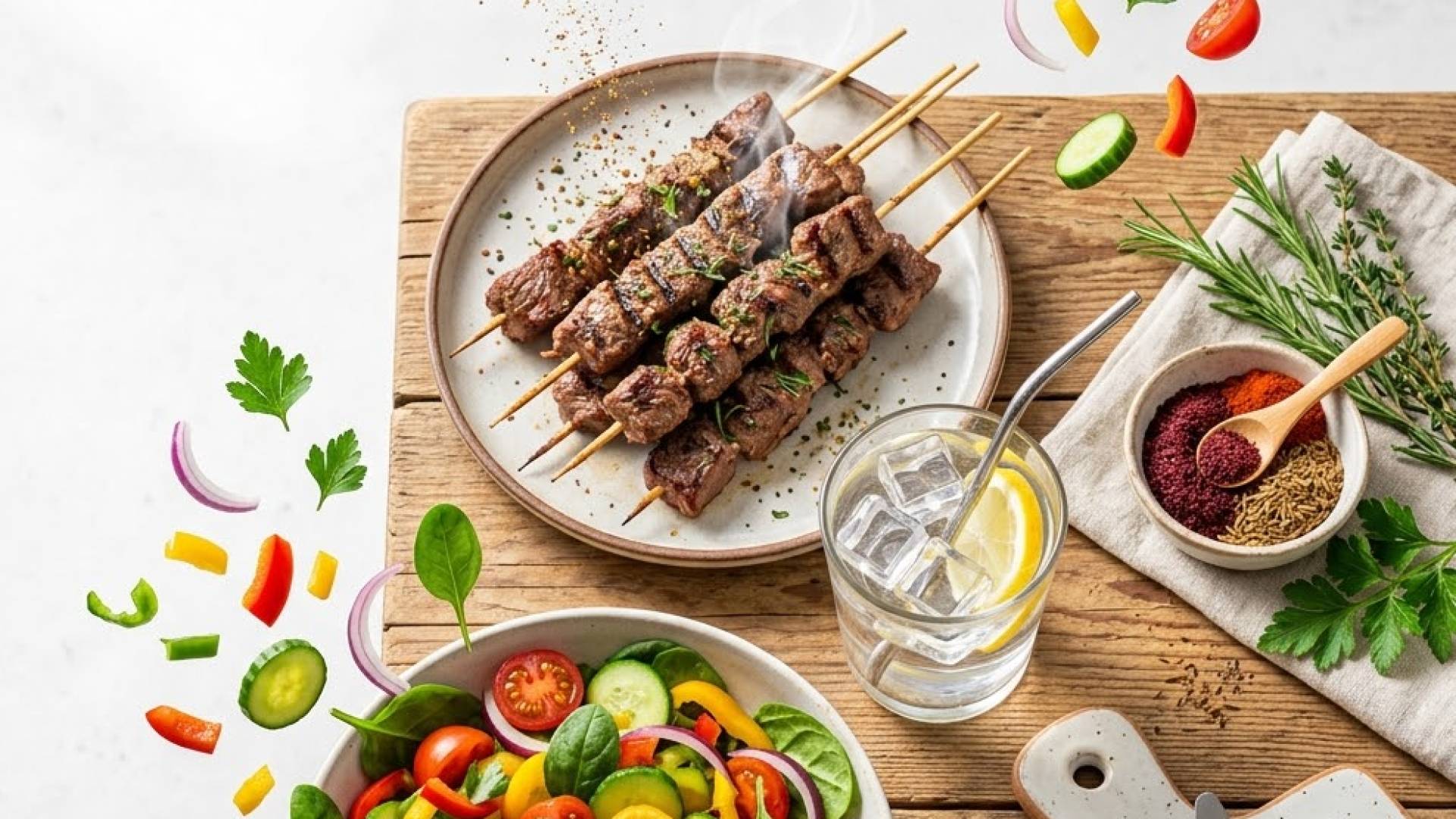 لحوم وخضروات