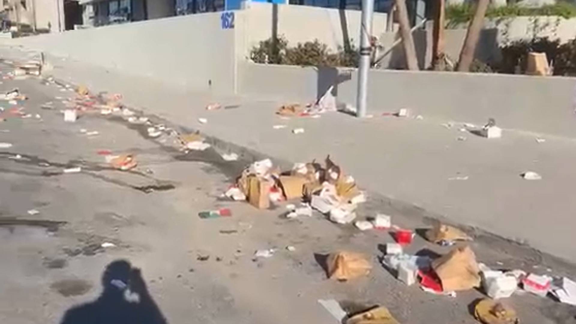 لقطة من الفيدو المتداول لوزارة البيئة