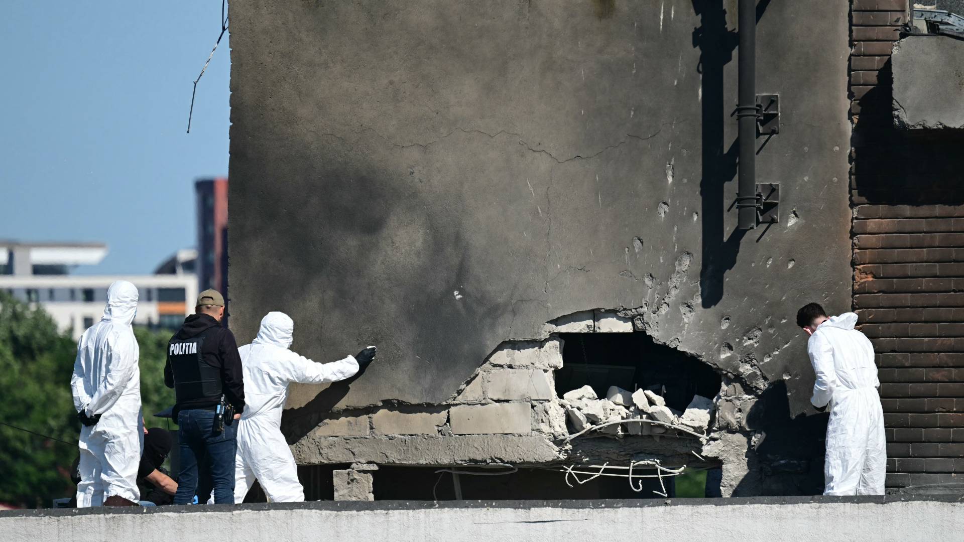 موقع اصطدام مسيرة روسية في رومانيا