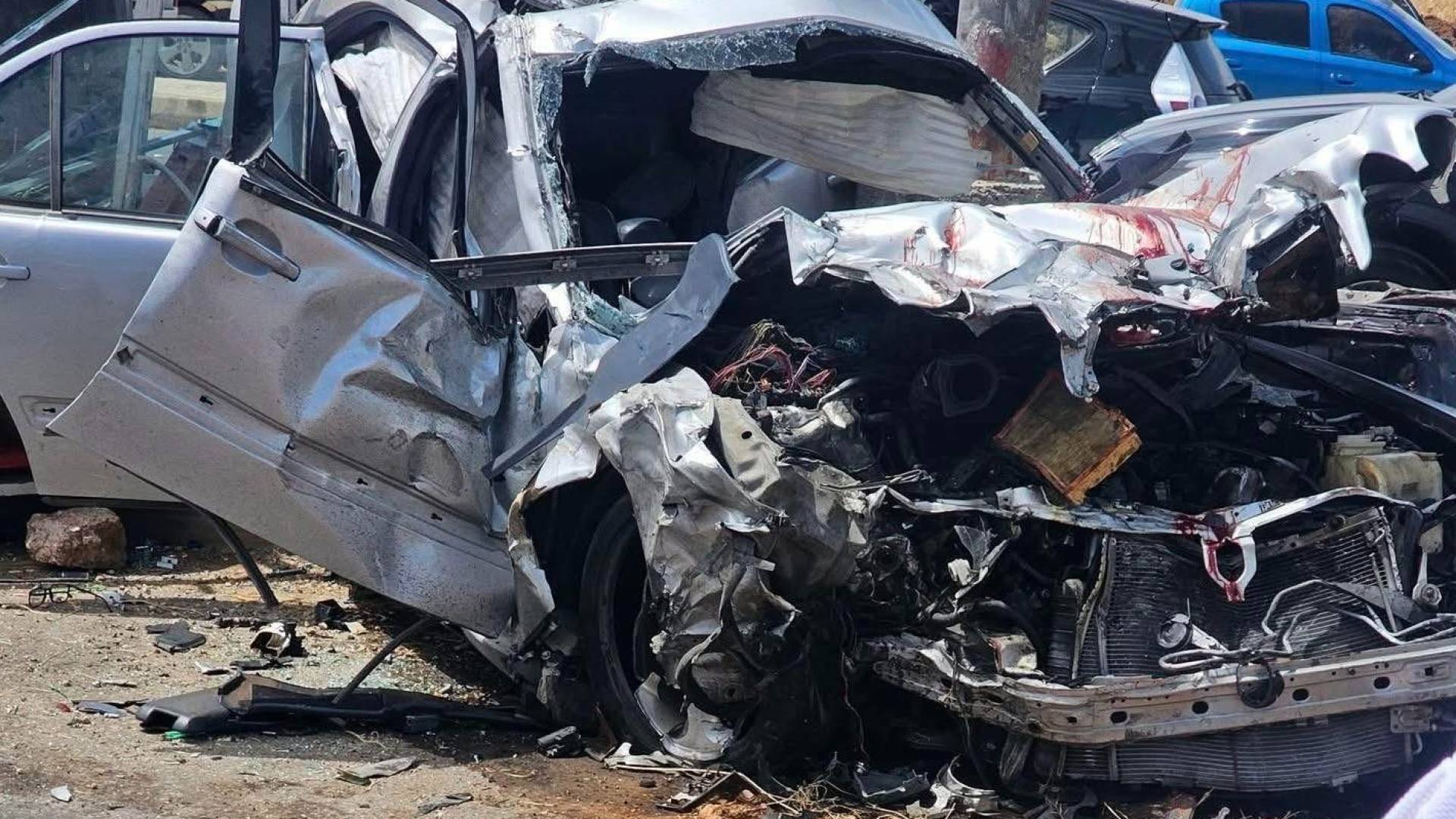 حادث سير تصادم مركبتين