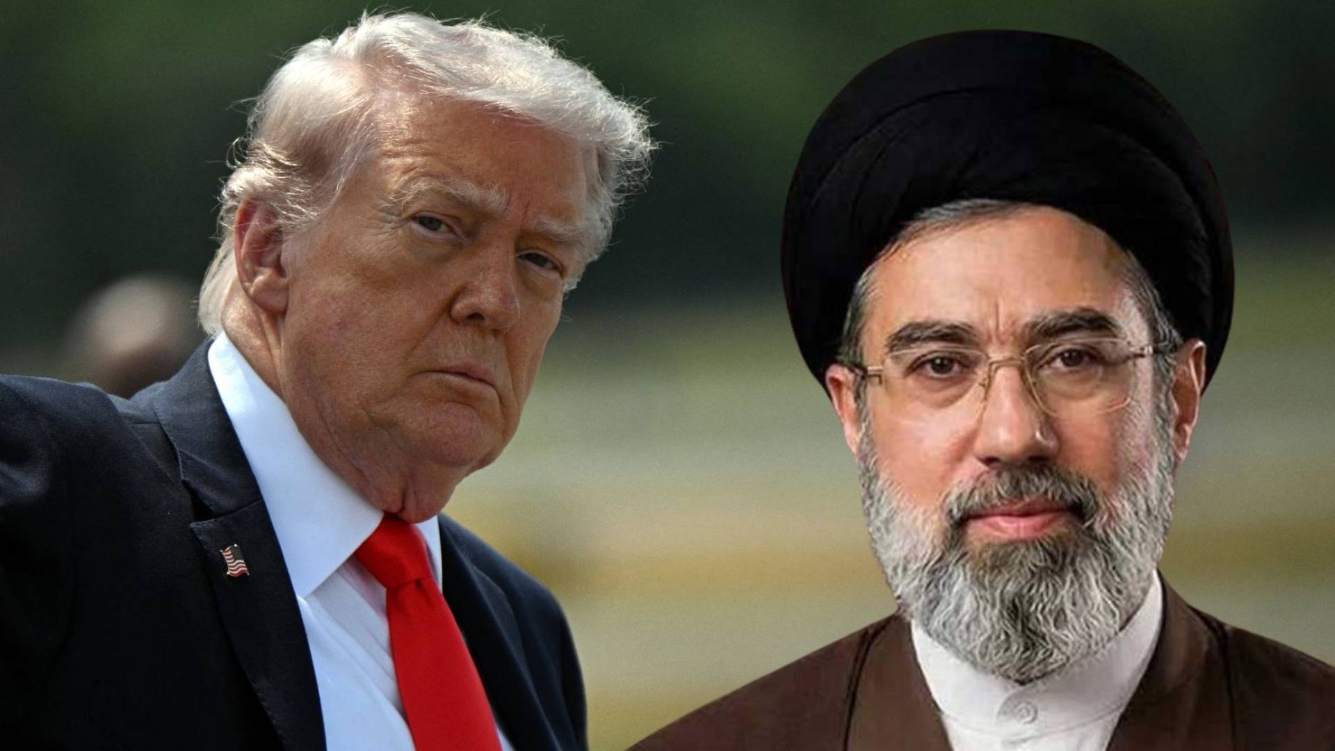 الرئيس الأمريكي دونالد ترمب والمرشد الأعلى الإيراني الخامنئي