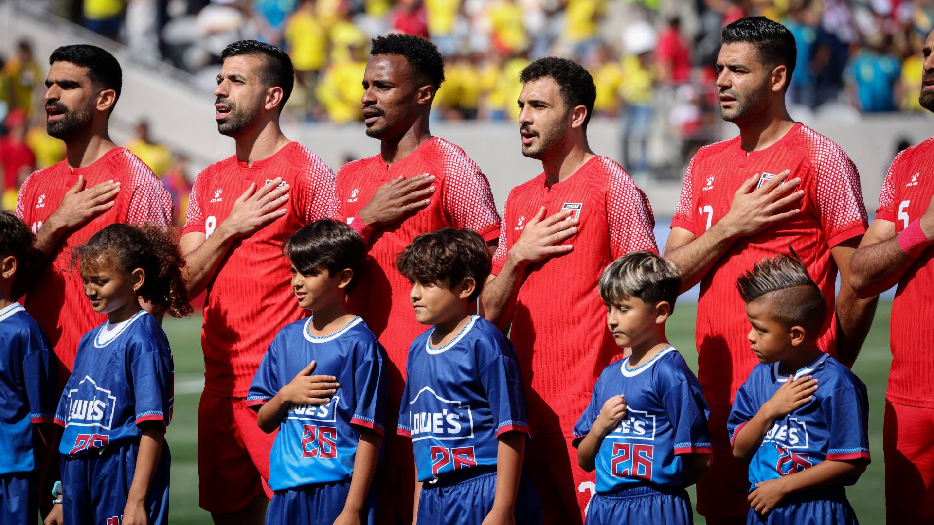 لاعبو منتخب النشامى