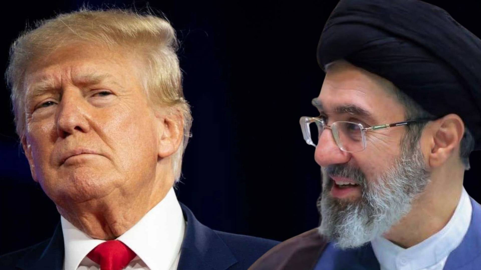 الرئيس الامريكي دونالد ترمب والمرشد الإيراني مجتبى خامنئي