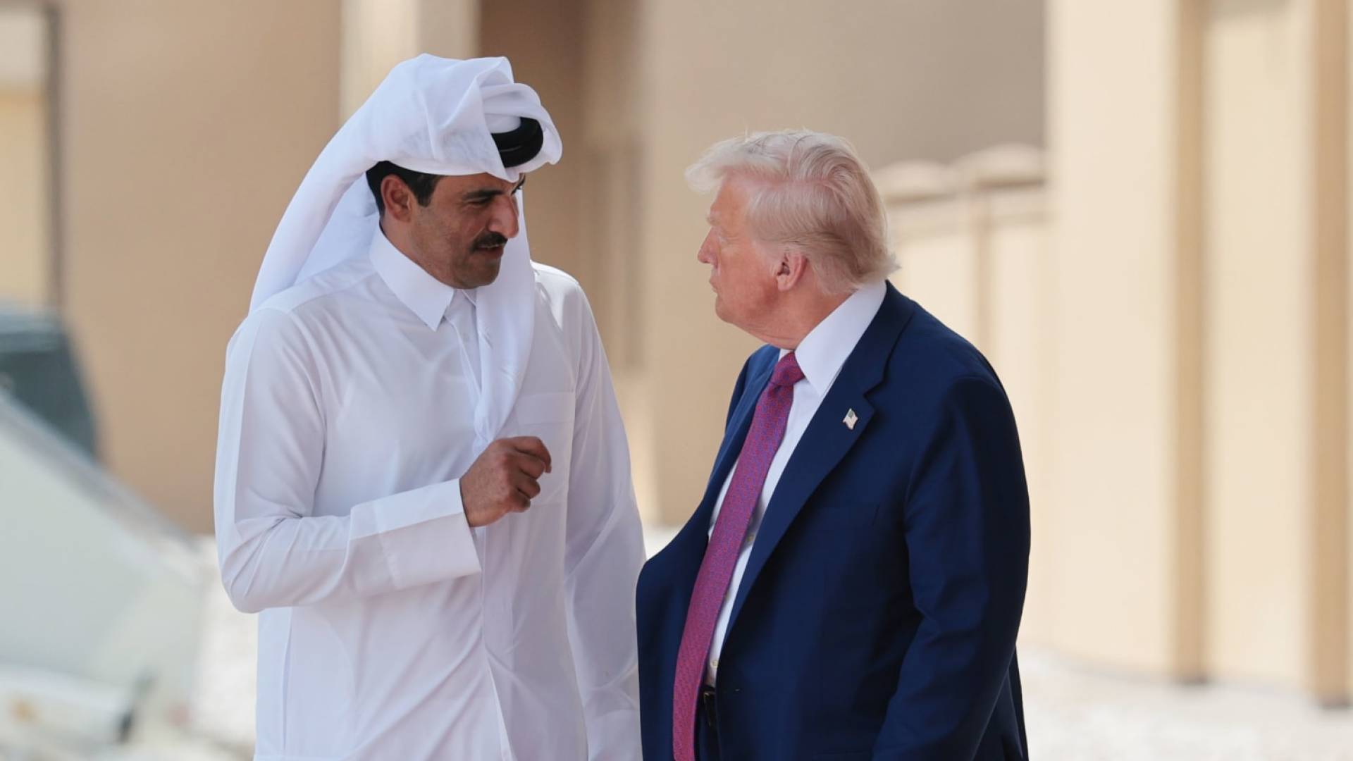 ترمب و أمير قطر