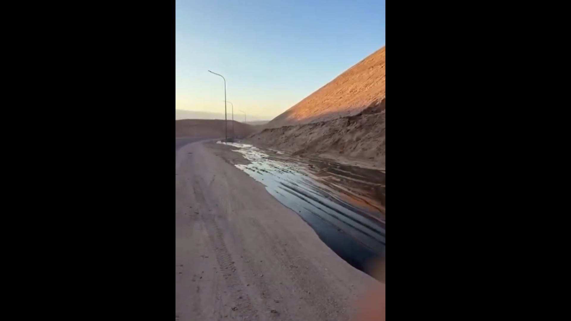 مادة سائلة في جبال العقبة تثير تكهنات بوجود النفط