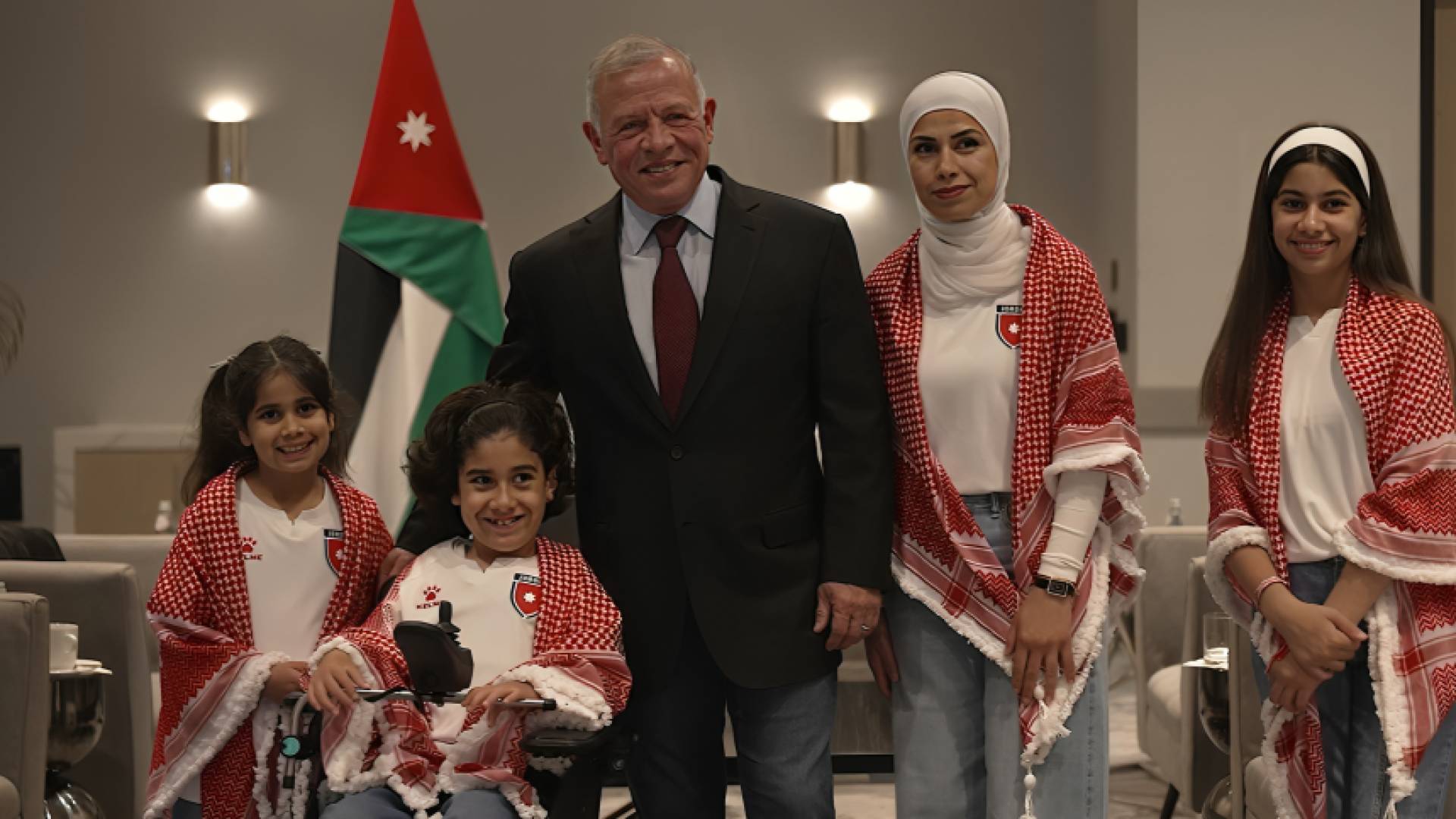 الملك يلتقي الطفل شهم في تكساس