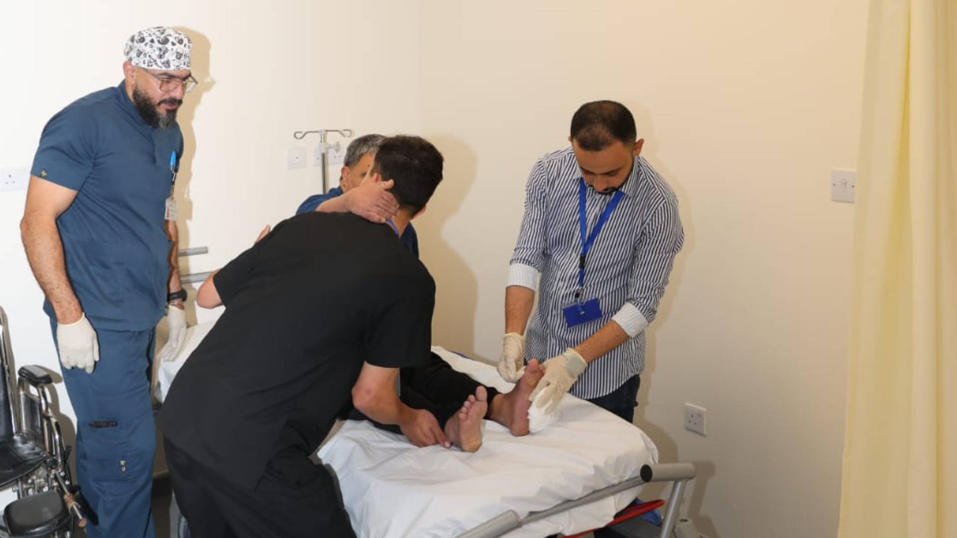 استقبال اول حالة مرضية في مستشفى عمان الميداني