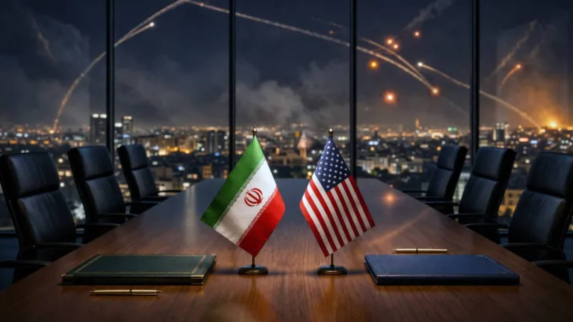 علم أيران و الولايات المتحدة الأمريكية
