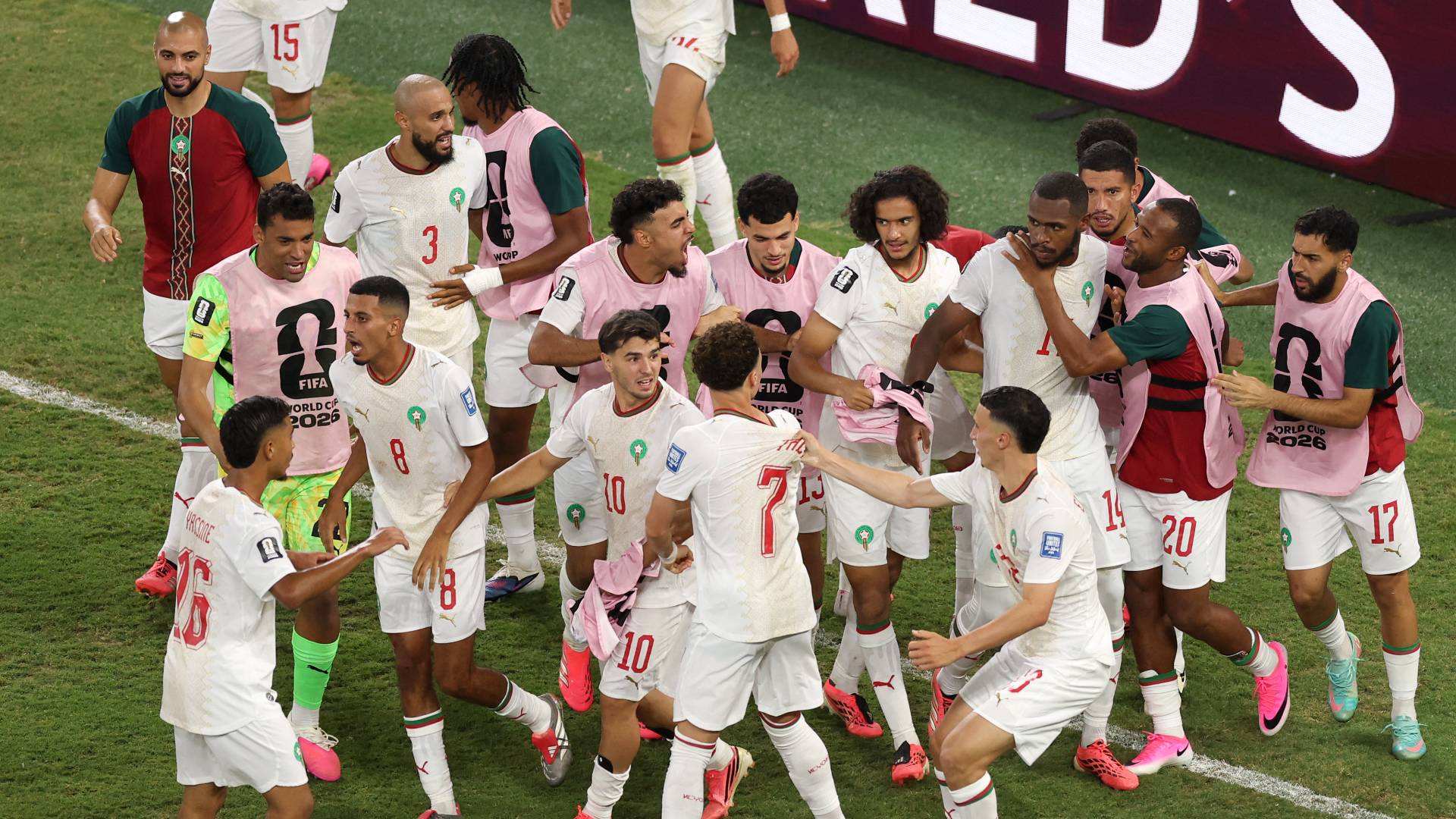 لاعبو المنتخب المغربي