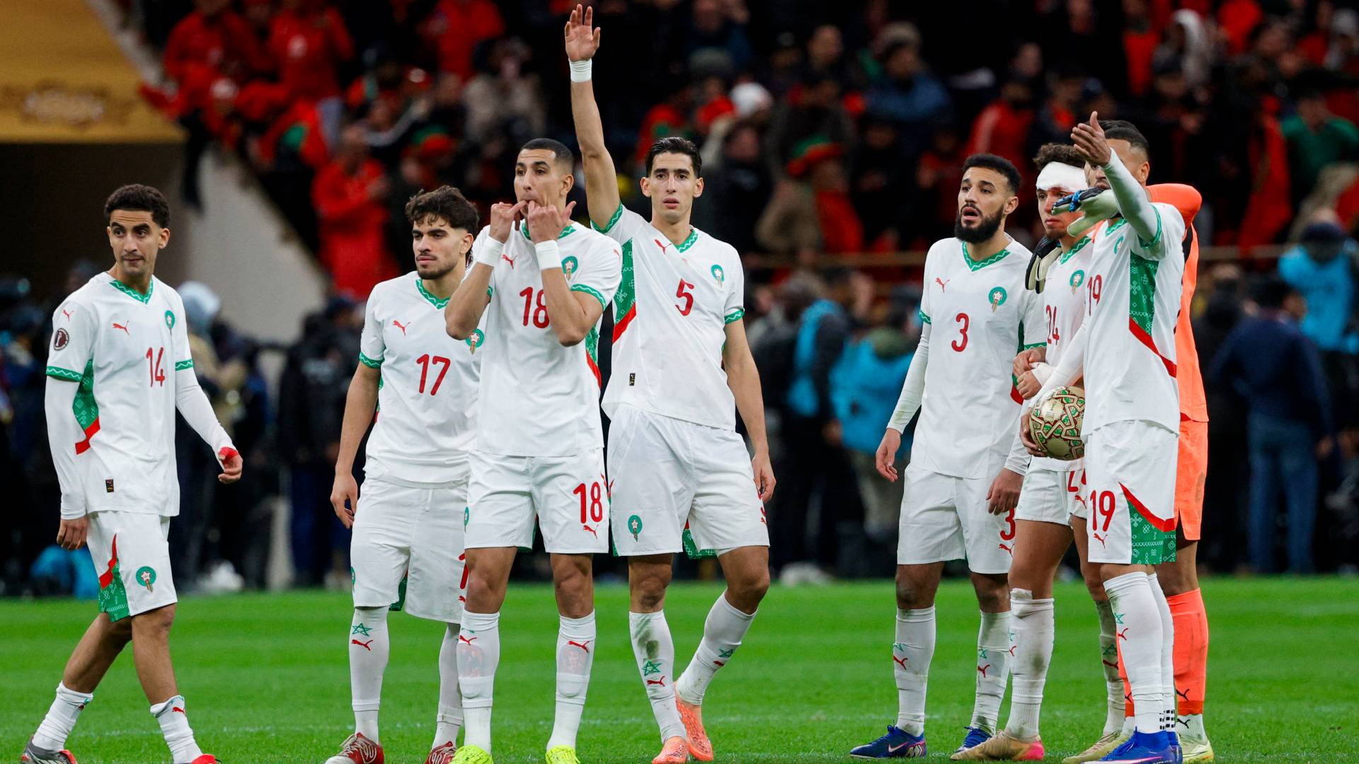 لاعبو منتخب المغرب