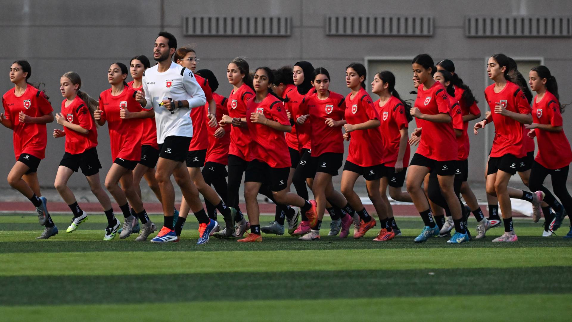 من تدريبات المنتخب الأردني