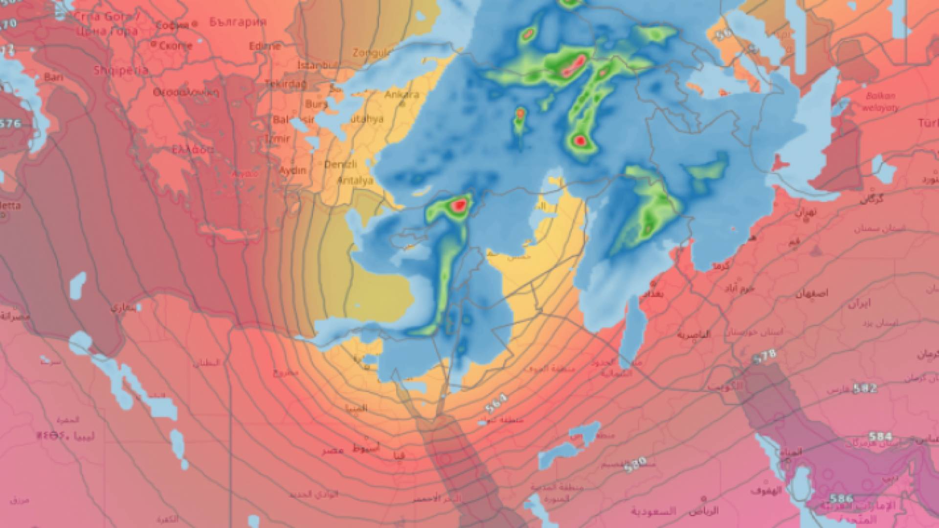 منخفض جوي مع مطلع السنة الجديدة 2018