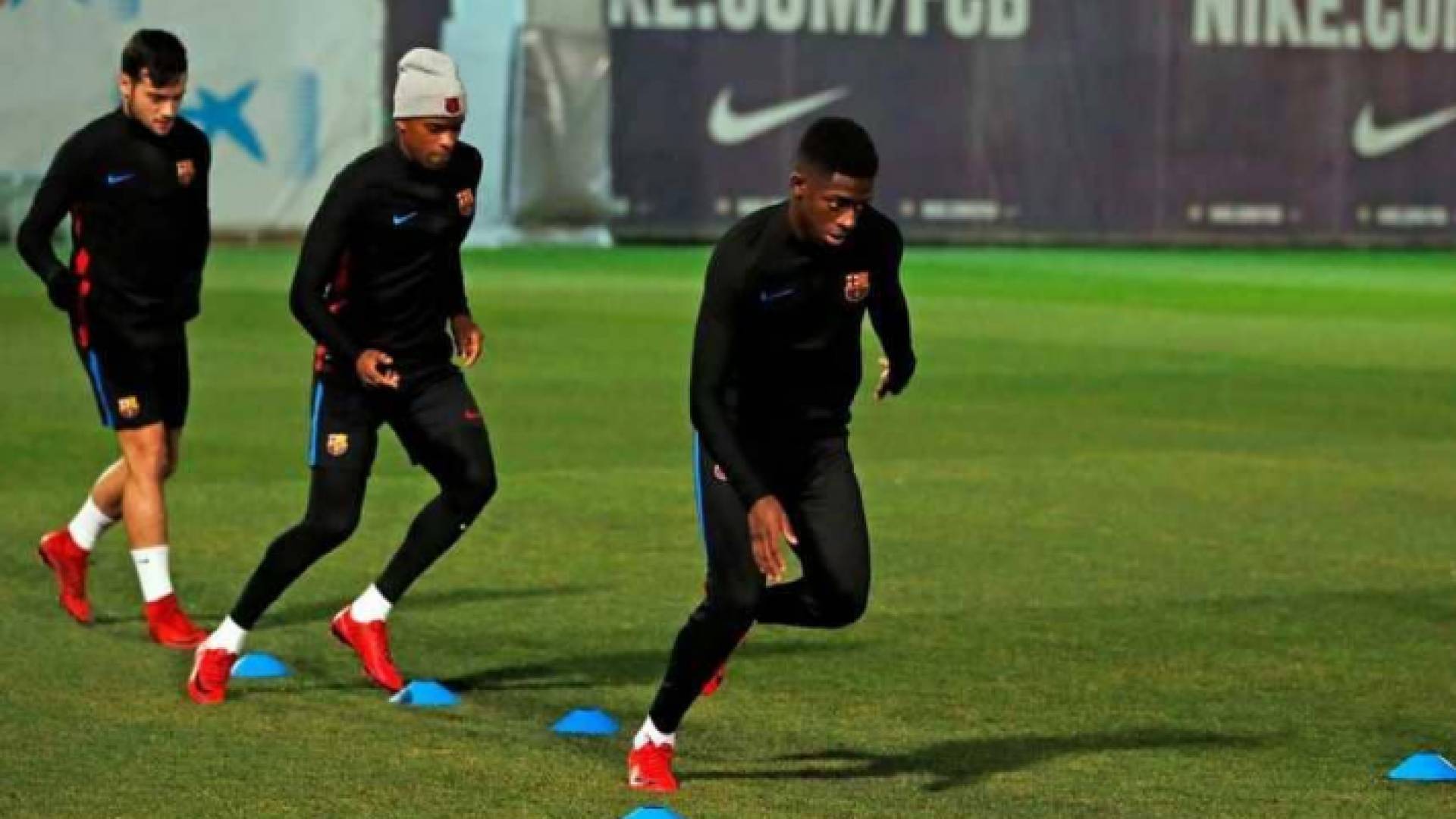 تدريبات برشلونة قبل مباراة كأس الملك