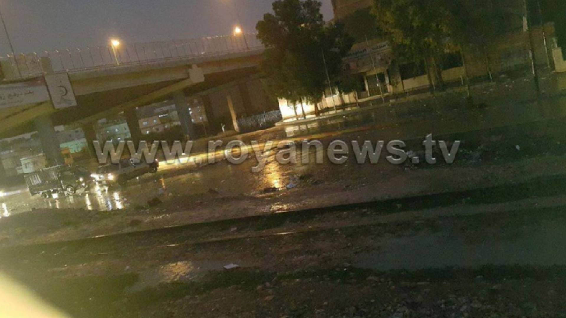 تساقط الامطار في العاصمة عمان