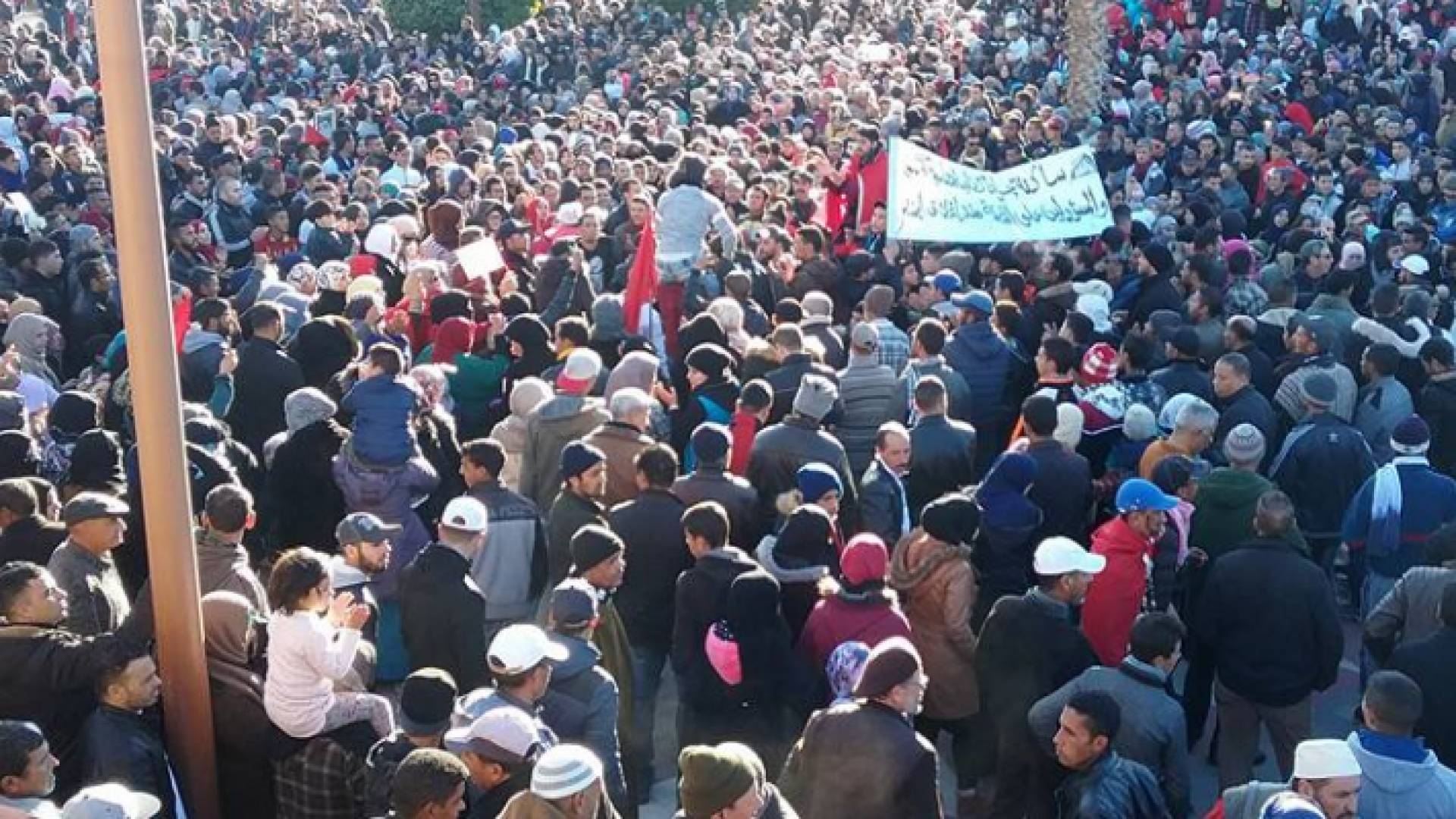 جانب من الاحتجاجات