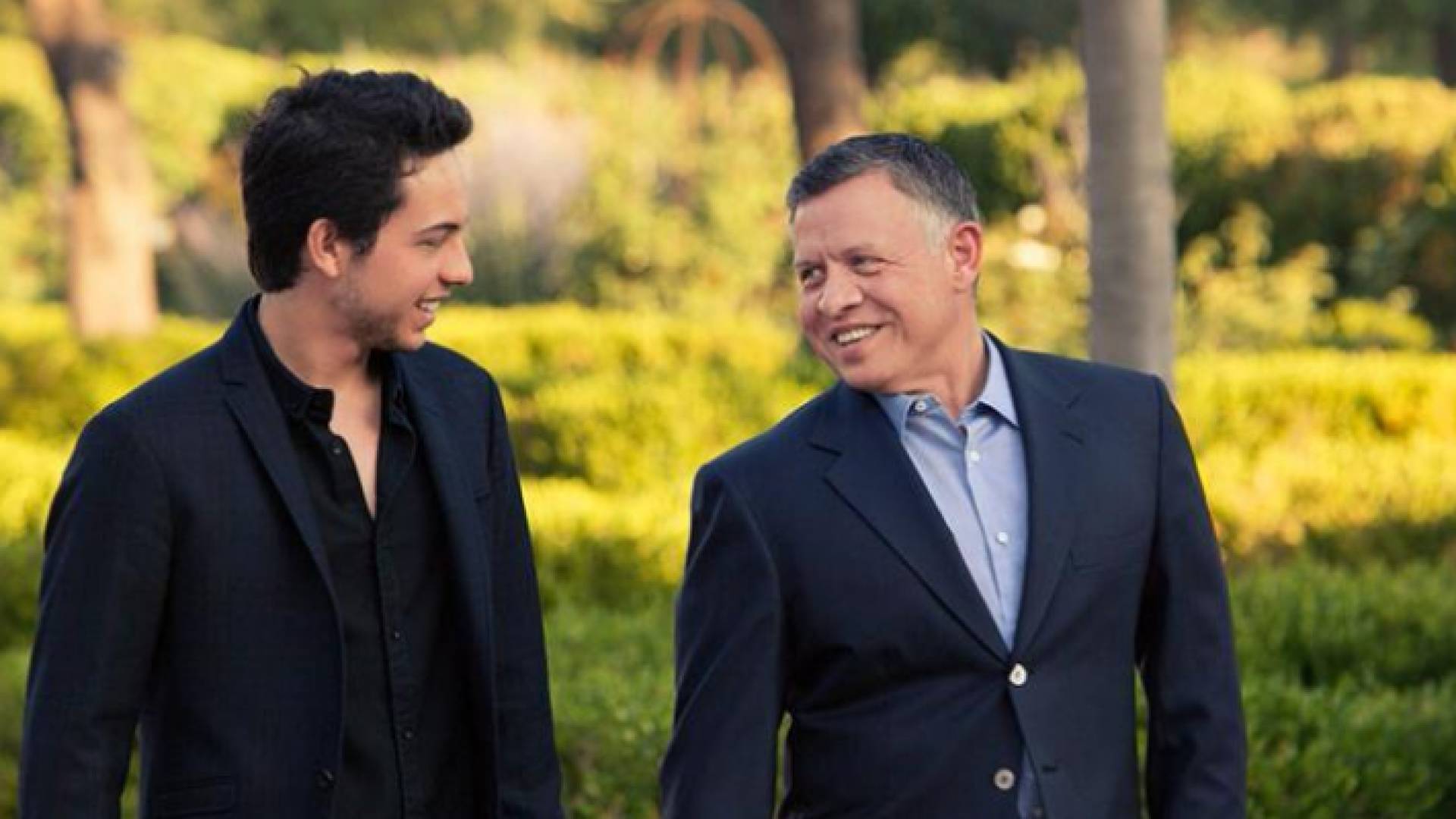 الملك عبد الله الثاني وسمو وليد العهد الحسين بن عبد الله