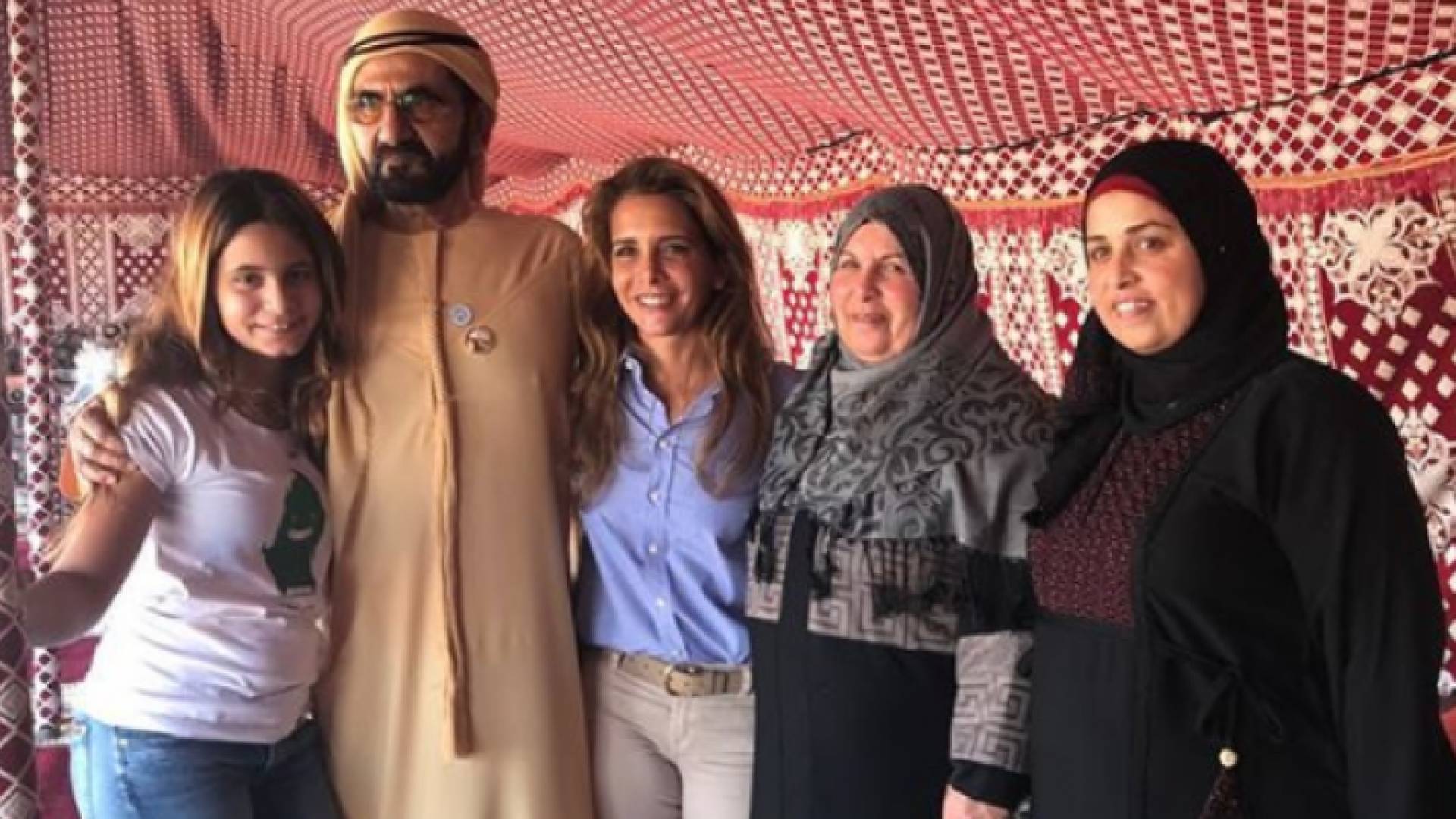 الصورة التي نشرتها سمو الاميرة هيا