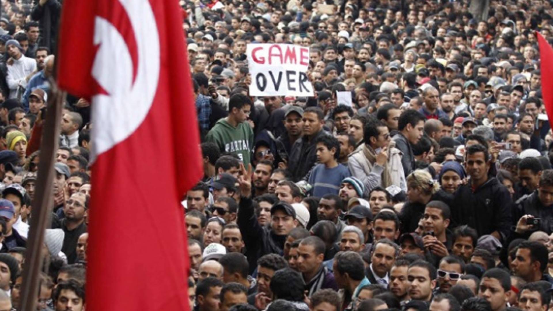 ارشيفية للمظاهرات في تونس