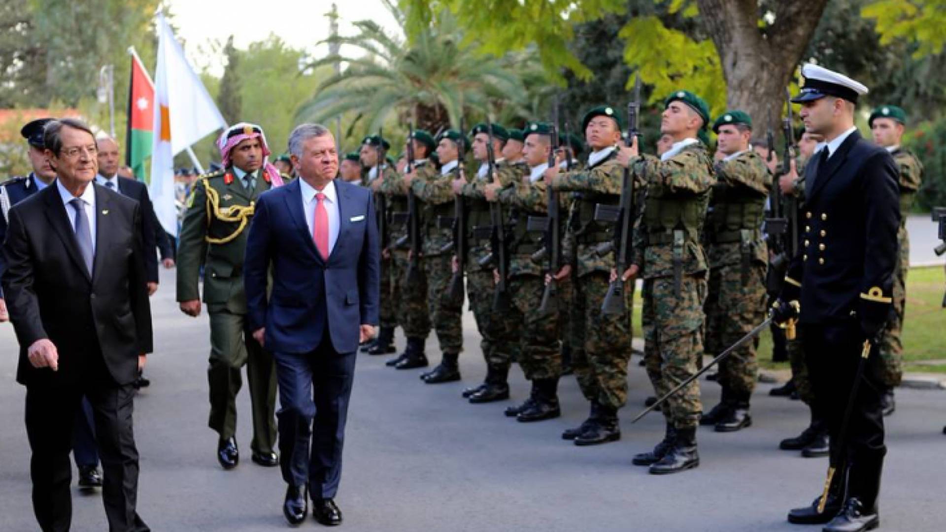 مراسم استقبال الملك