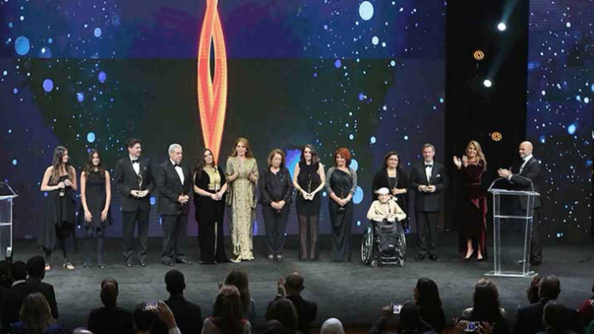 جانب من تكريم الطفل غانم المفتاح