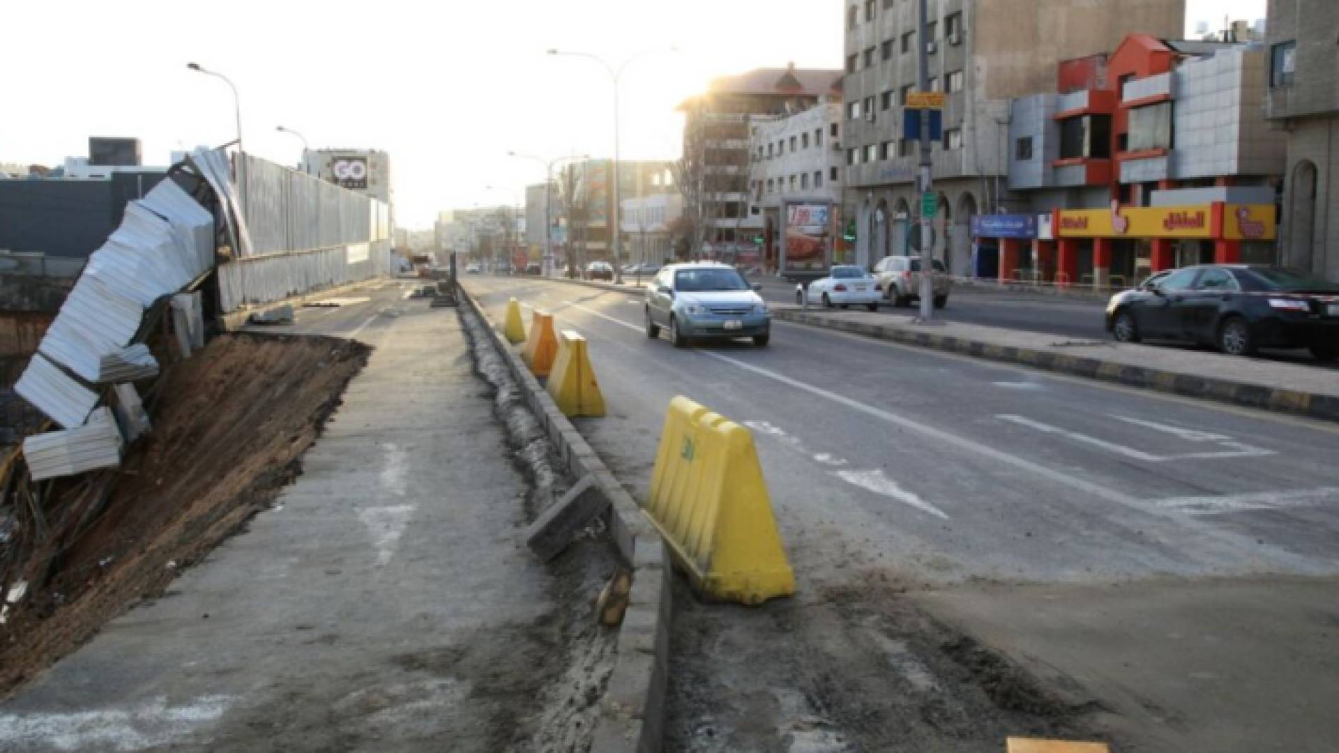 فتح شارع الشهيد وصفي التل "الجاردنز" أمام الحركة المروية