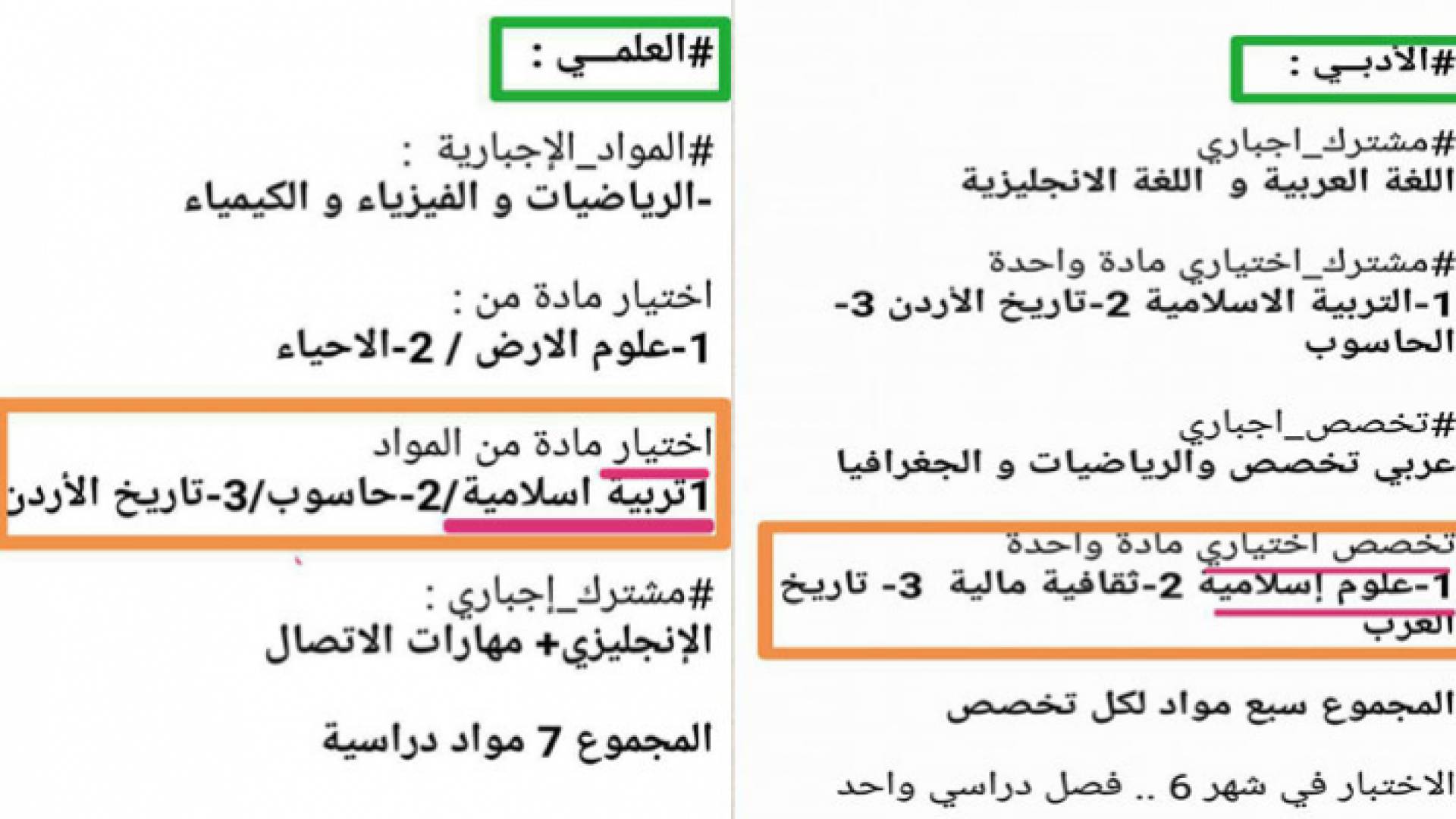 وزارة التربية والتعليم تتجه لجعل مادة التربية الاسلامية مادة اختيارية