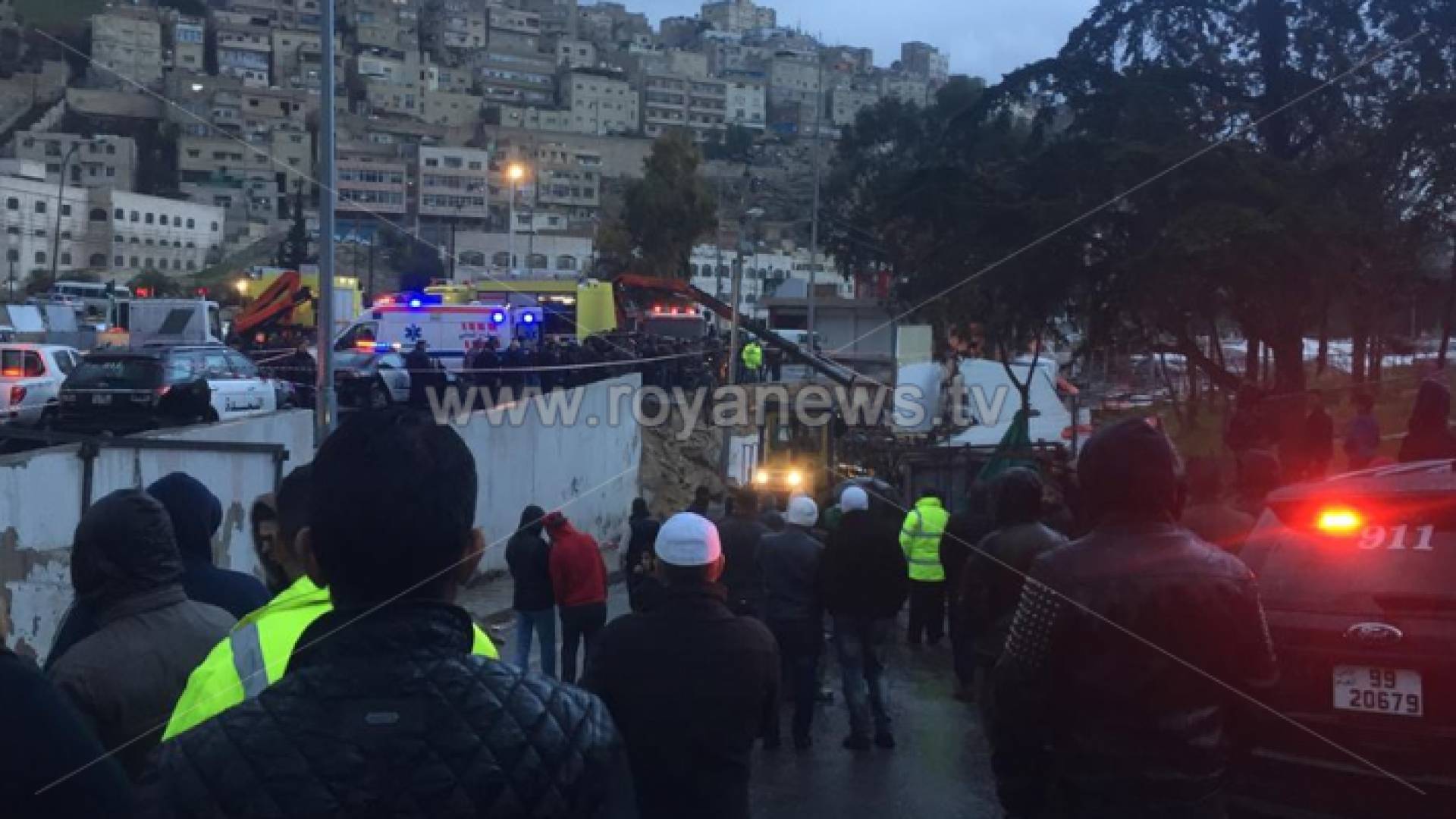 الصورة من منطقة الانهيار