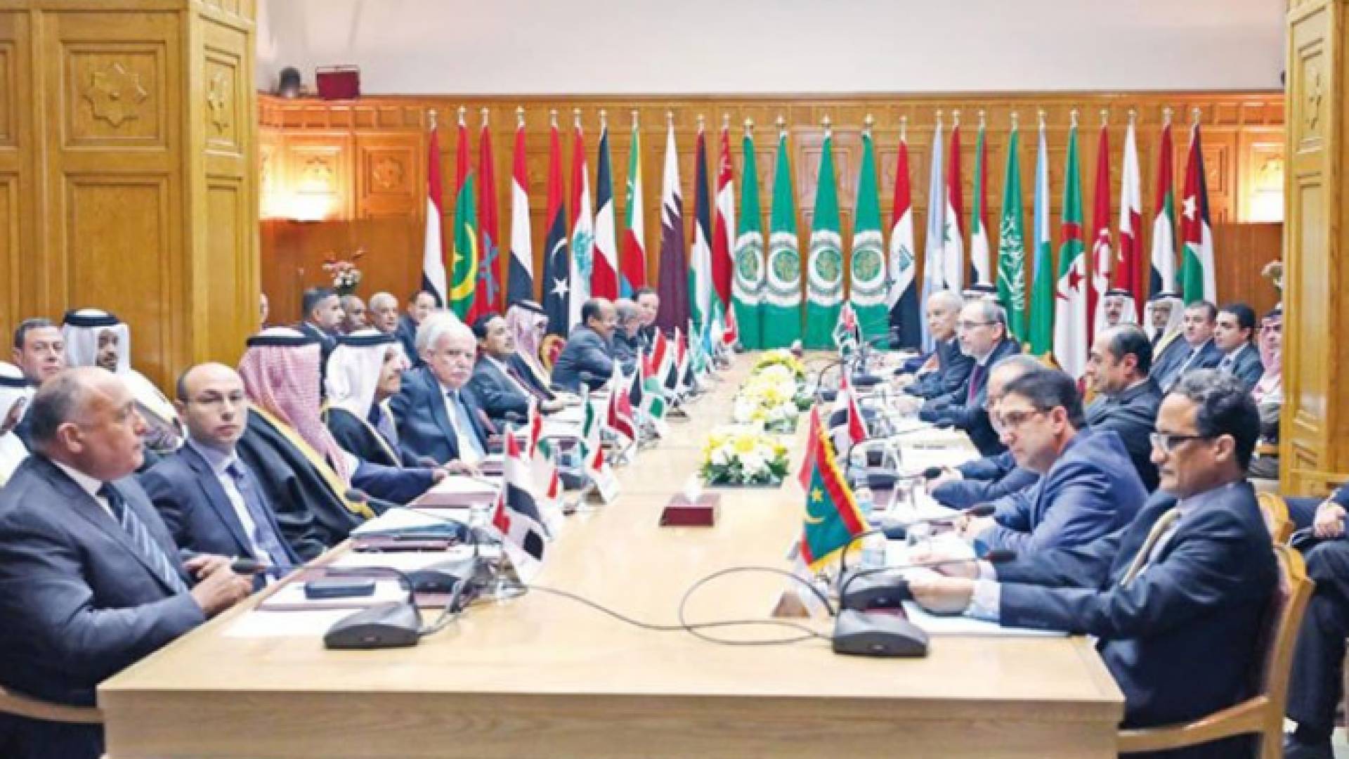 جانب من اجتماع وزراء الخارجية العرب