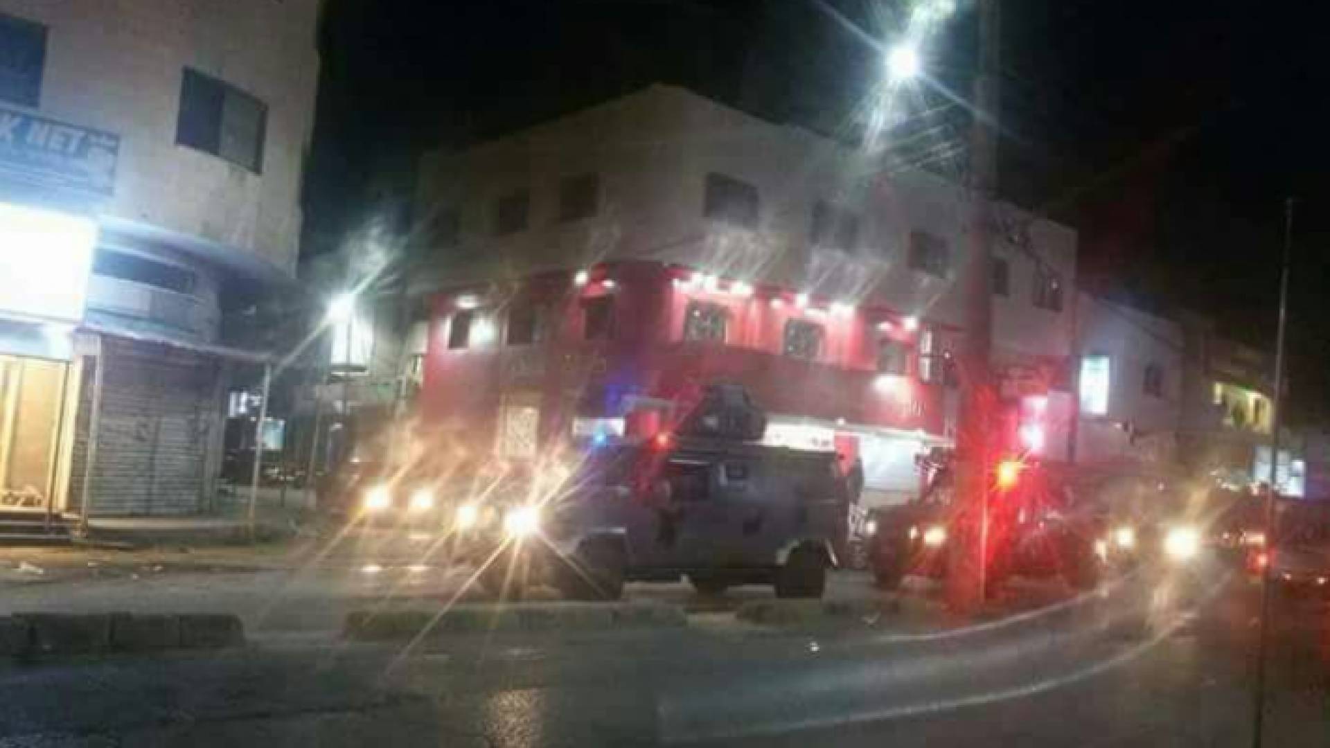 الصور من مواقع التواصل الاجتماعي للاحداث في الكرك