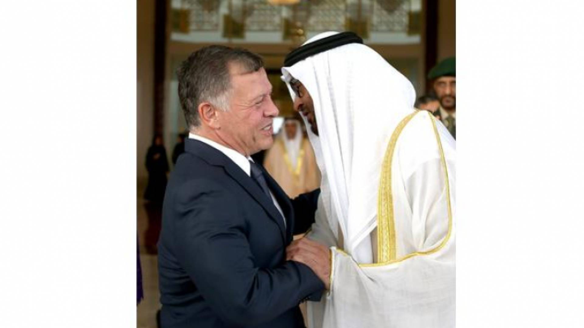 خلال لقاء جلالة الملك عبدالله الثاني بالشيخ أحمد بن زايد