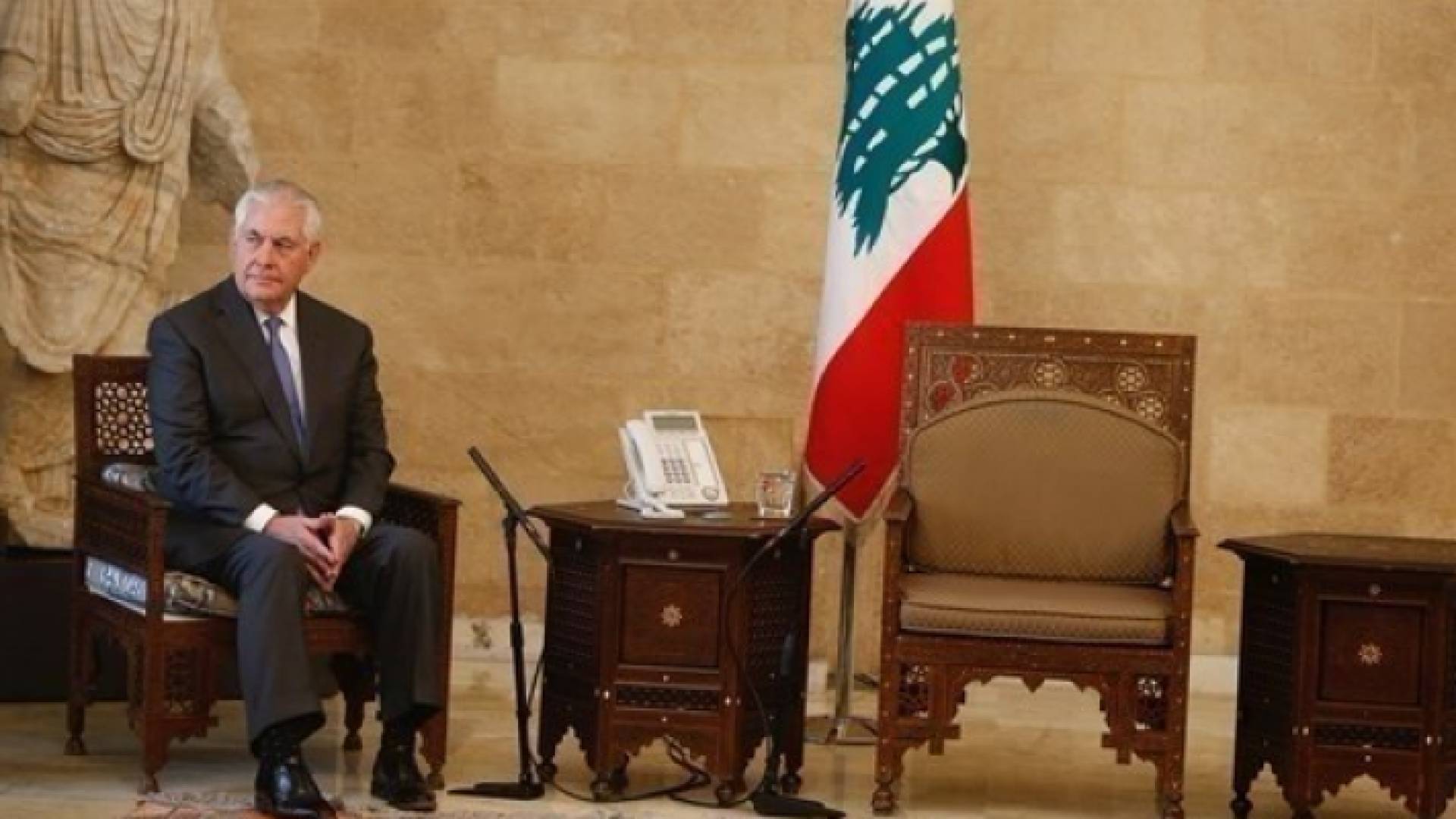 تيلرسون ينتظر الرئيس اللبناني ووزير الخارجية