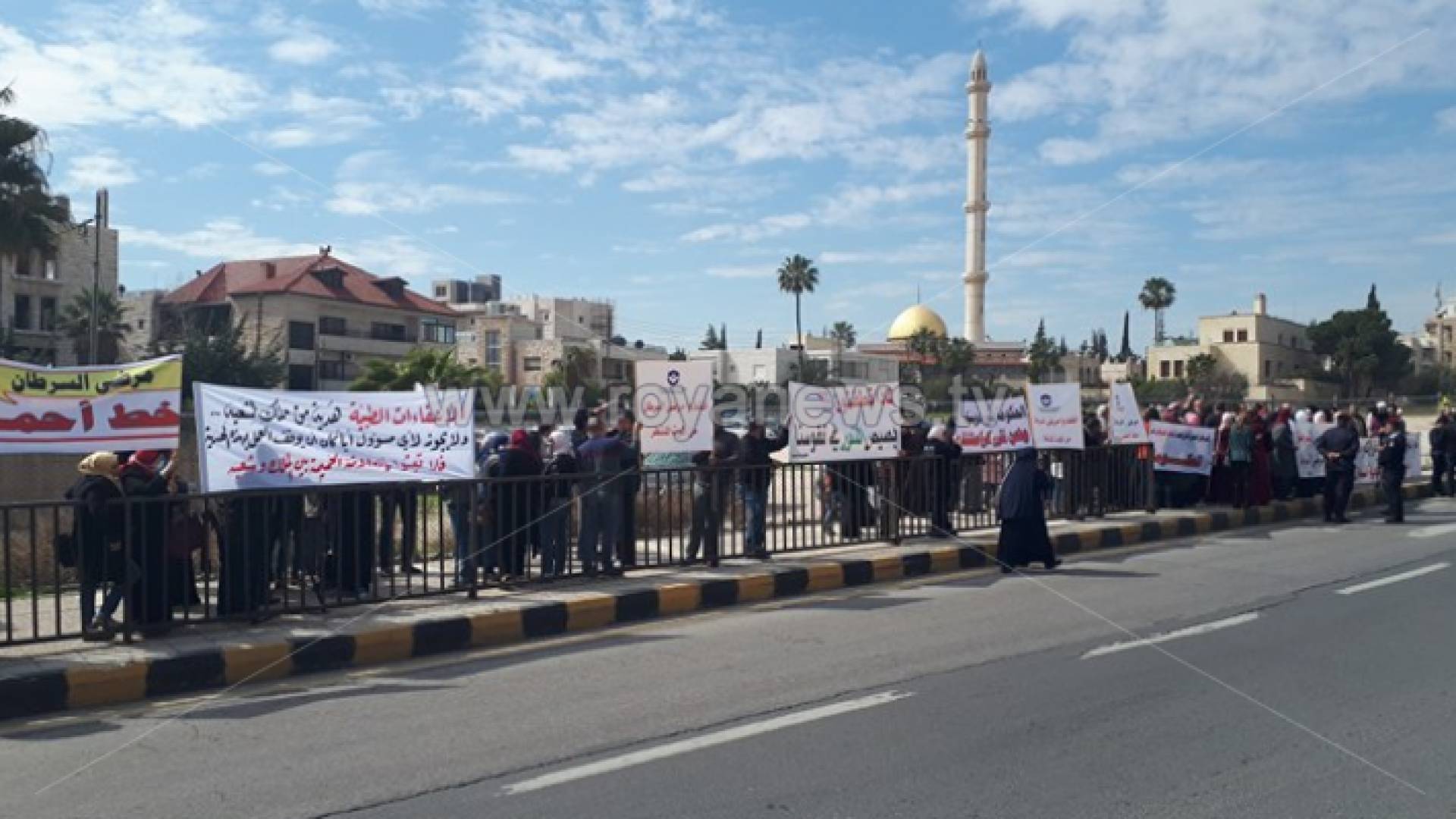 جانب من الاعتصام