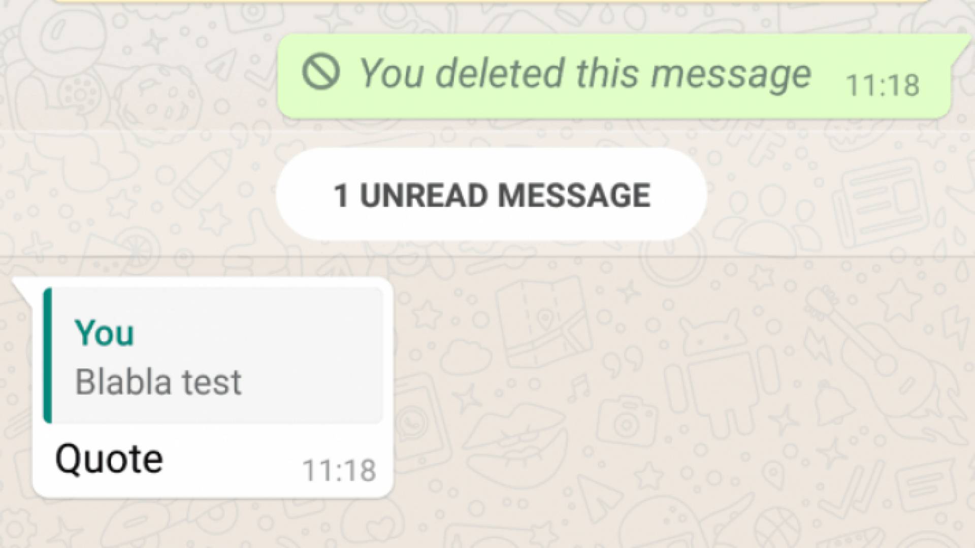 حذف الرسائل على واتساب